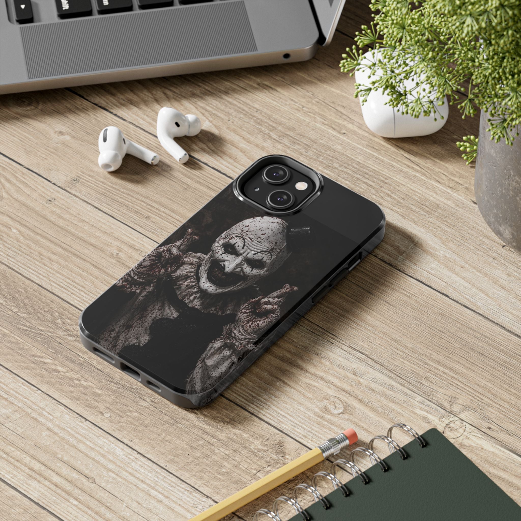 Horror Clown Tough Phone Case — Creepy Scary Clown Protective iPhone Cover