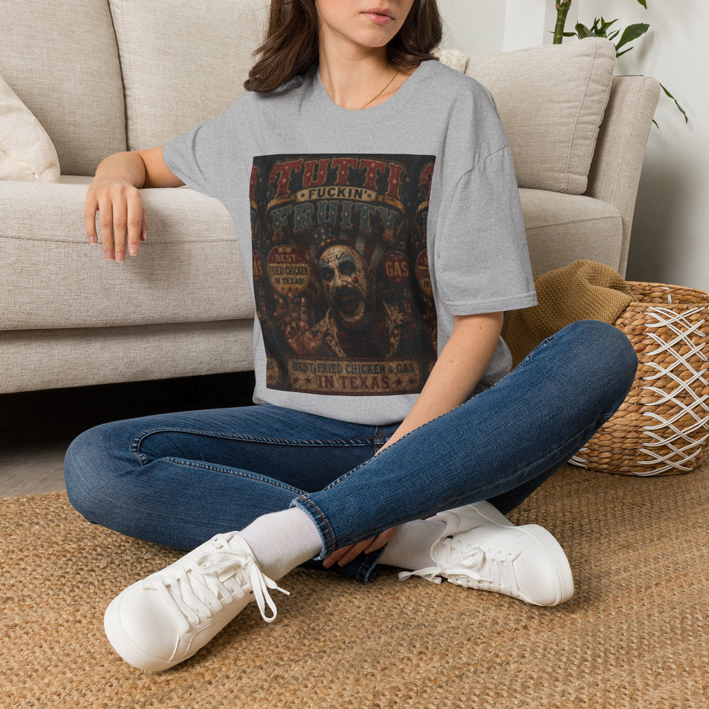Skull Circus Tee — Retro Tattoo Horror Graphic T-Shirt