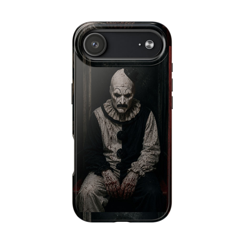 Horror Clown Tough Phone Case — Dark Creepy Circus Scary Protective Cover