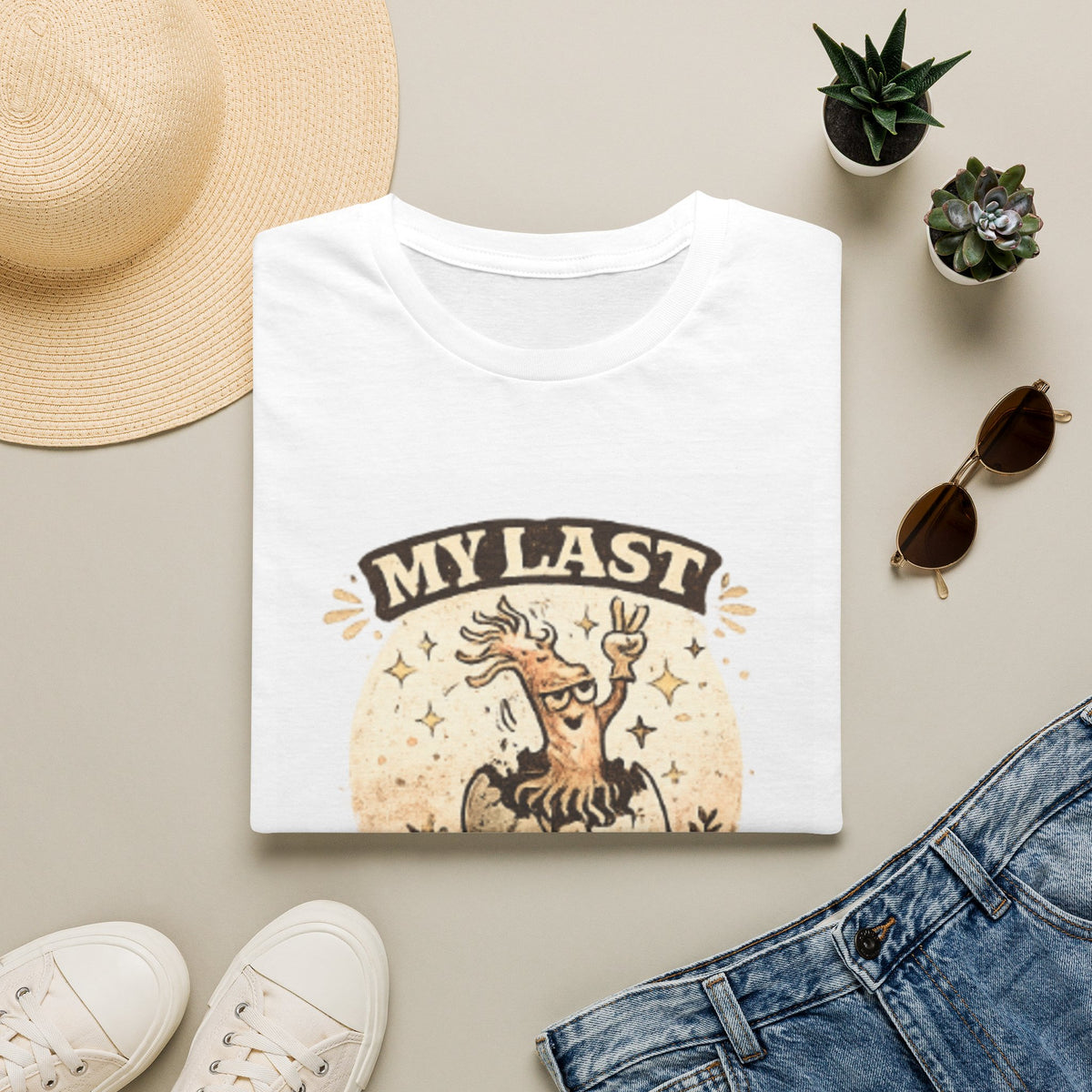 T-Shirt — "My Last Brain Has Left the Chat" Funny Skeleton Tree Graphic Tee
