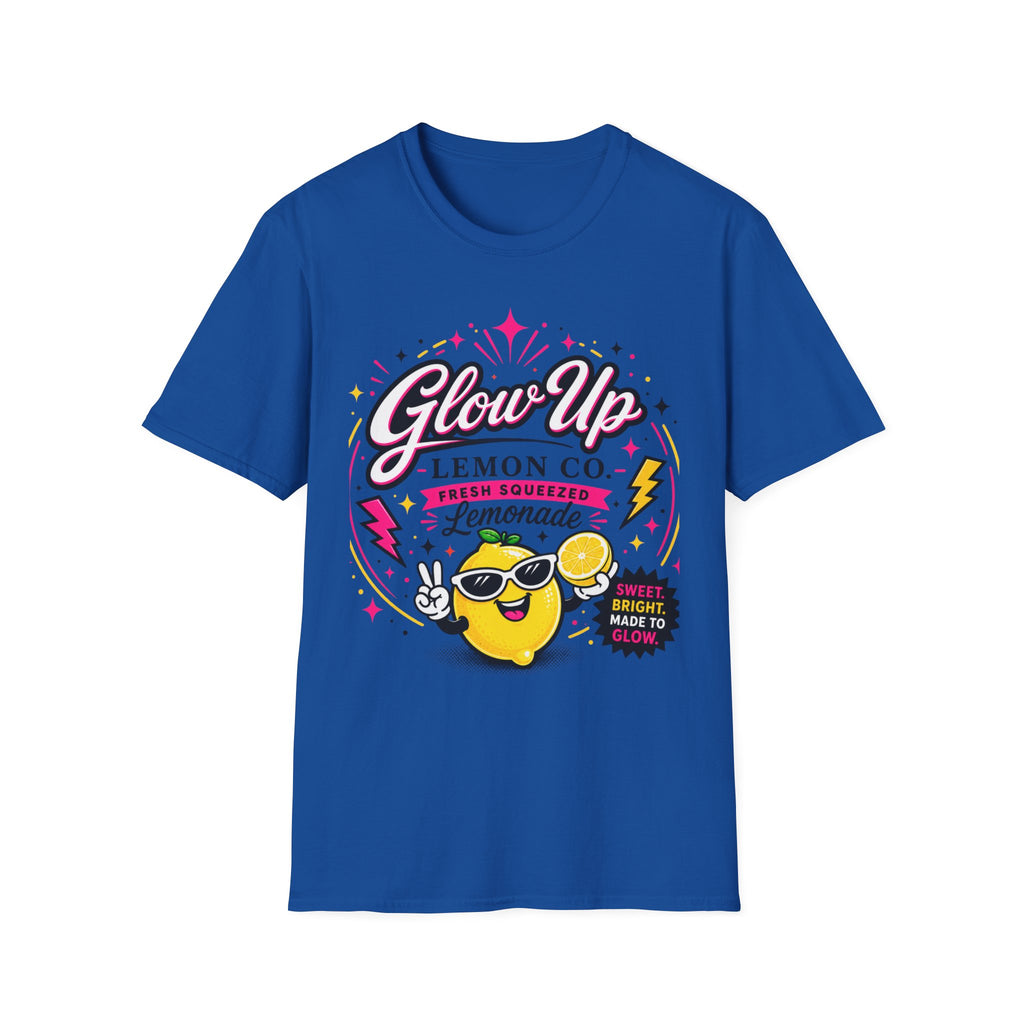 Glow Up Lemon Co. T-Shirt — Retro Cute Lemonade Graphic Tee