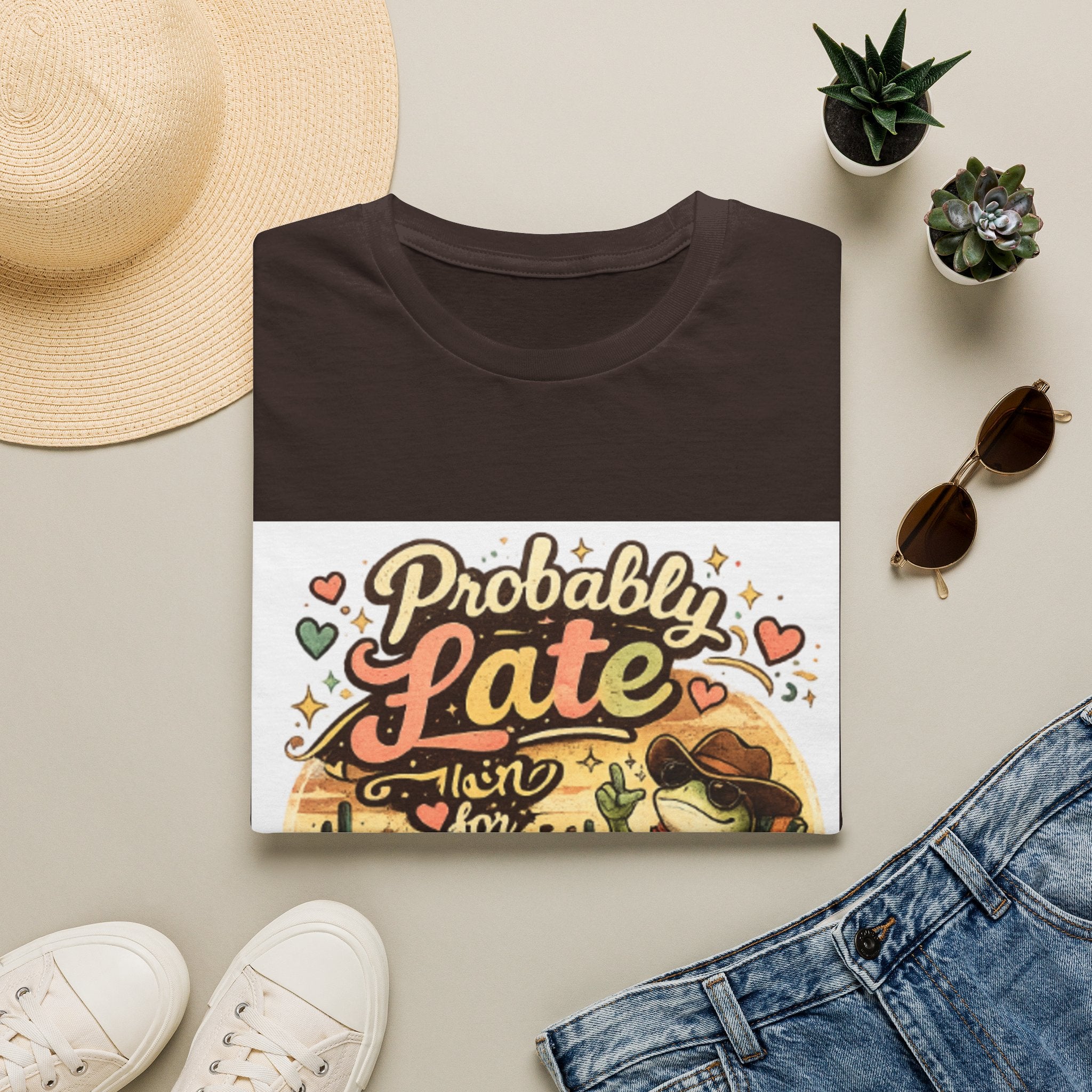 Probably Late T-Shirt — Cute Cowgirl 'Probably Late' Graphic Tee