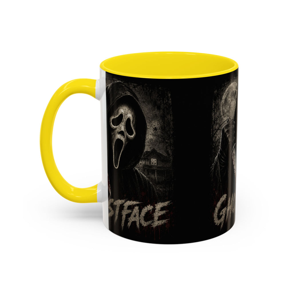 Ghostface Horror Coffee Mug – Halloween Killer Mask Design (11/15 oz)