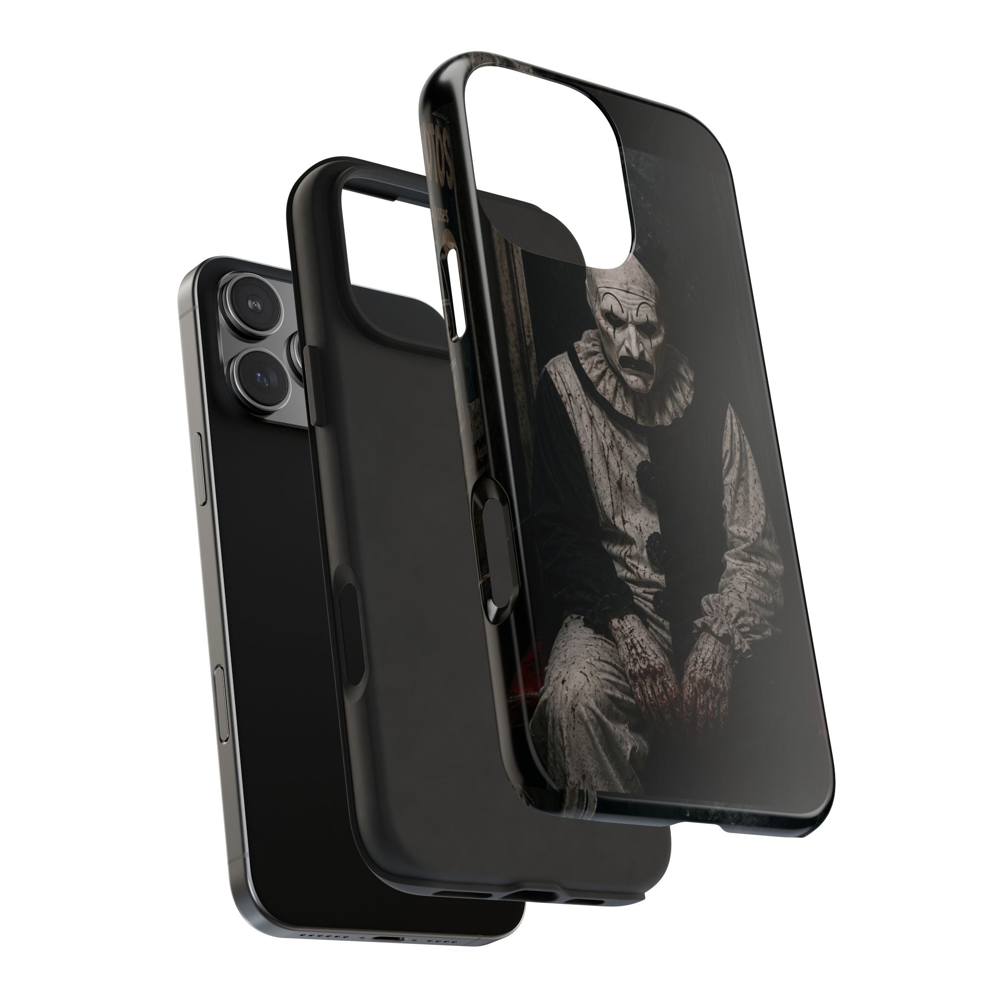 Horror Clown Tough Phone Case — Dark Creepy Circus Scary Protective Cover
