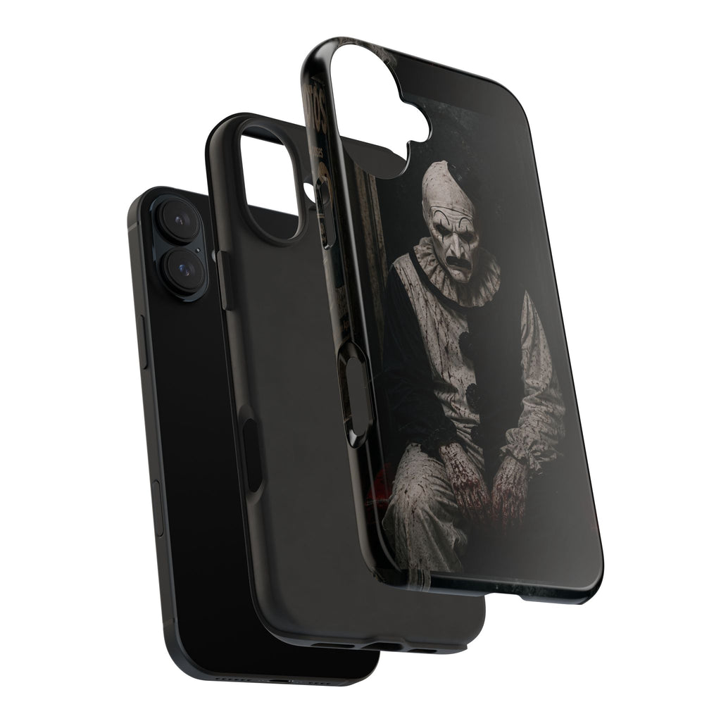 Horror Clown Tough Phone Case — Dark Creepy Circus Scary Protective Cover