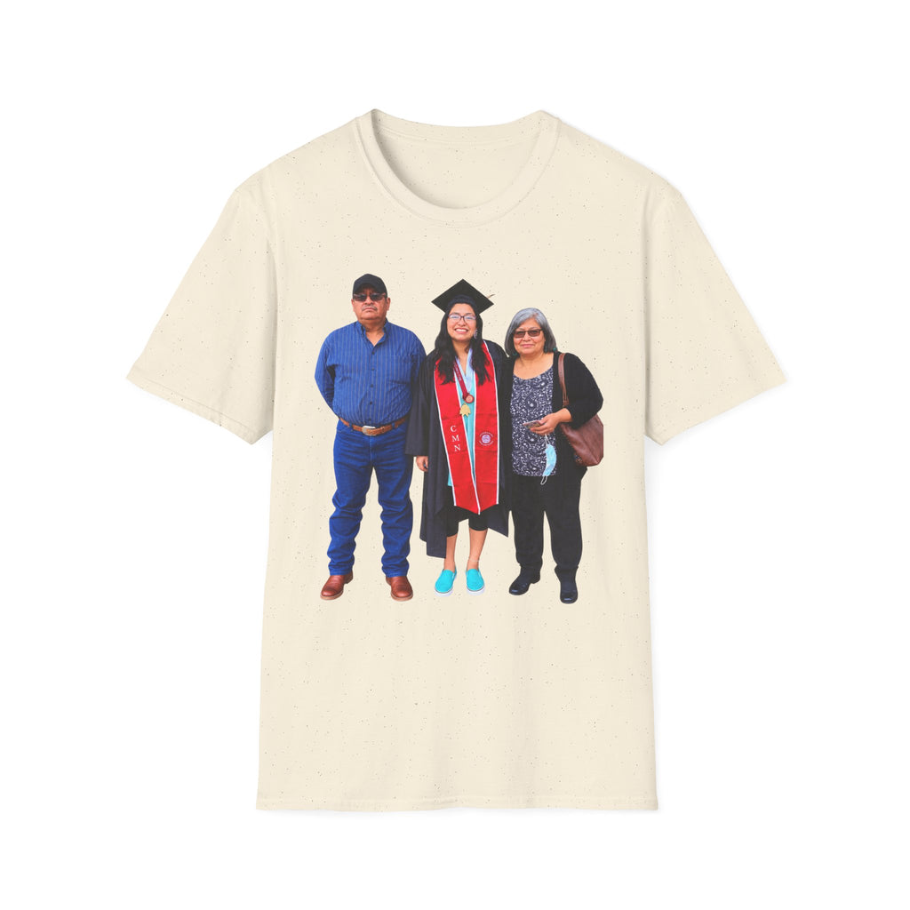 Graduation Family Photo T-Shirt — Custom Grad Portrait Tee