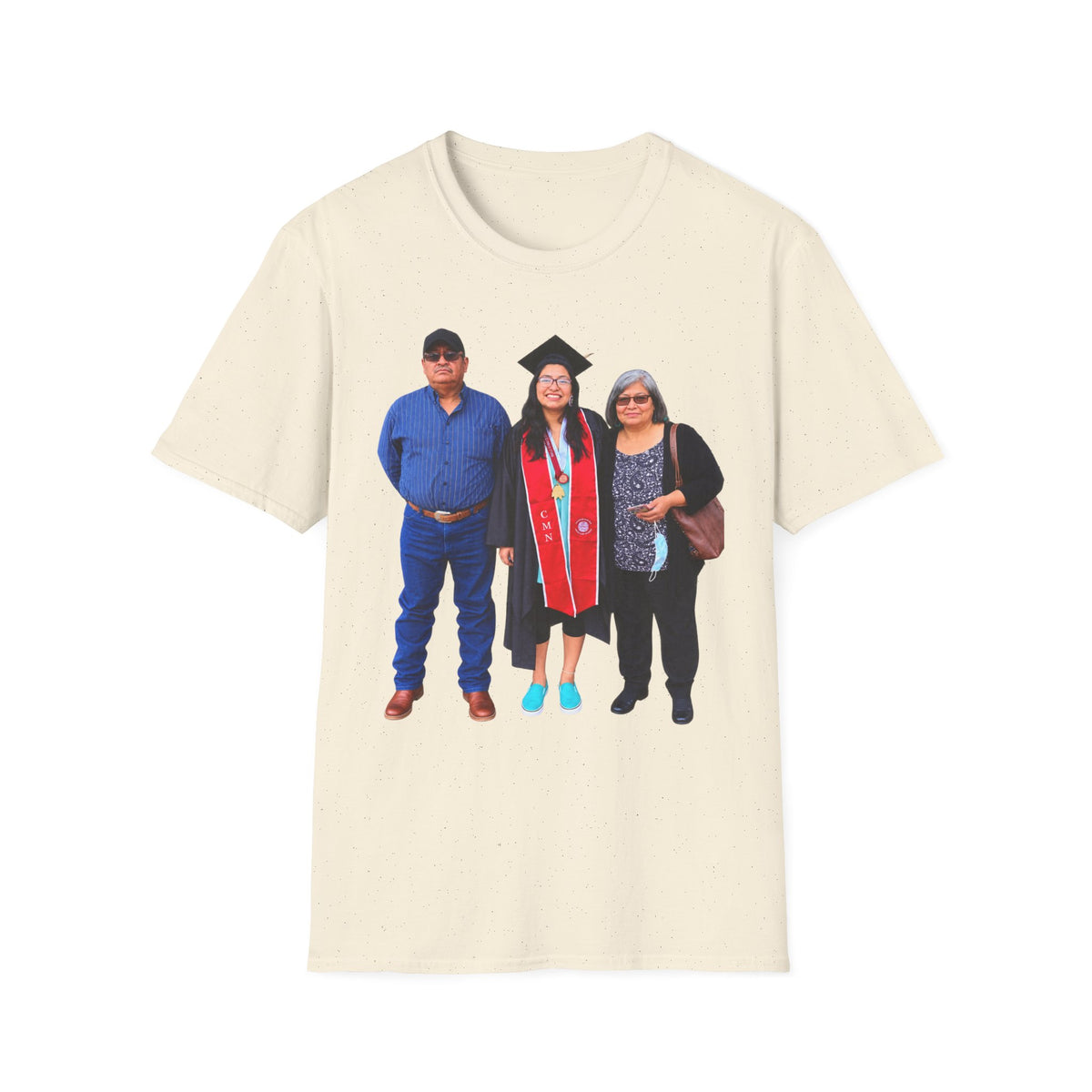 Graduation Family Photo T-Shirt — Custom Grad Portrait Tee