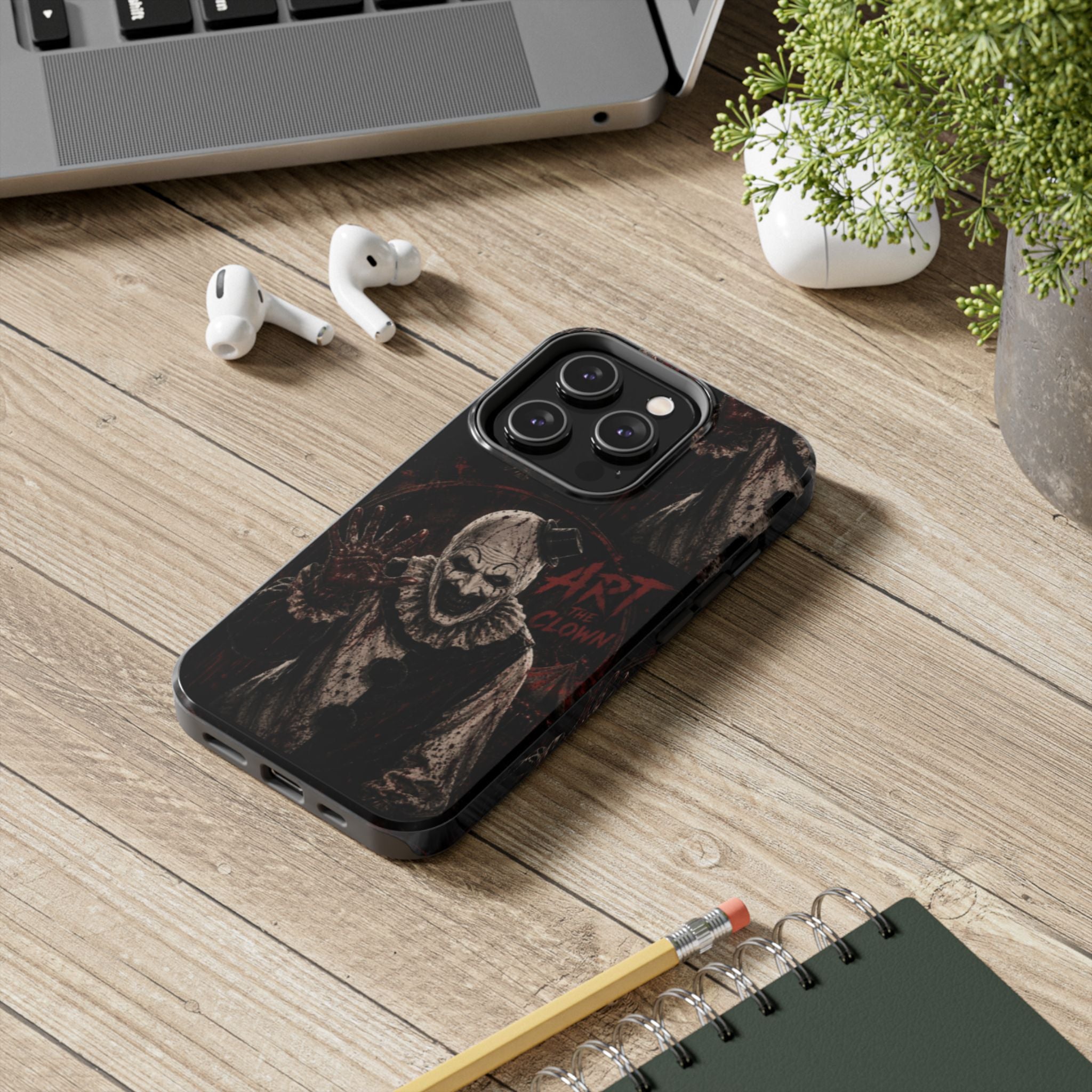 Horror Clown Tough Phone Case — 'Art the Clown' Scary Protective Cover