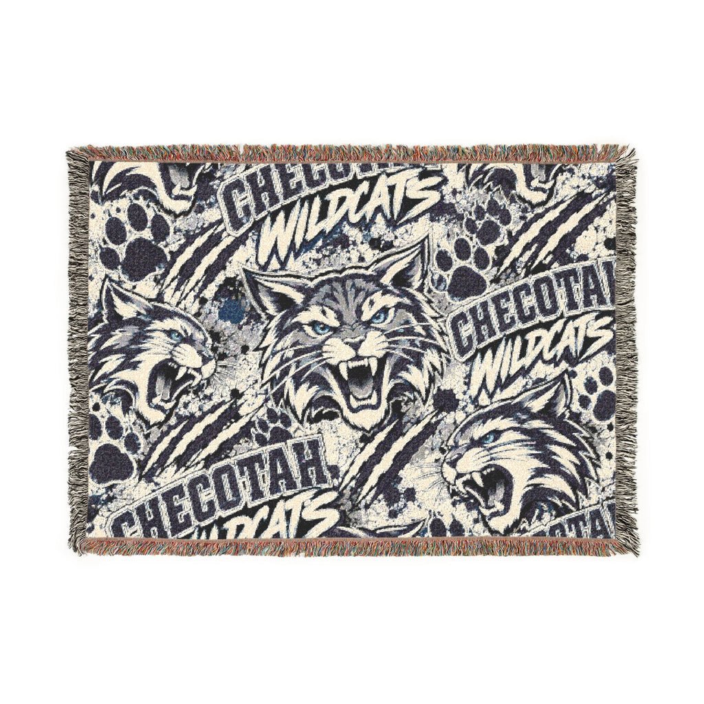 Wildcats Woven Throw Blanket – Mascot Logo Team Spirit