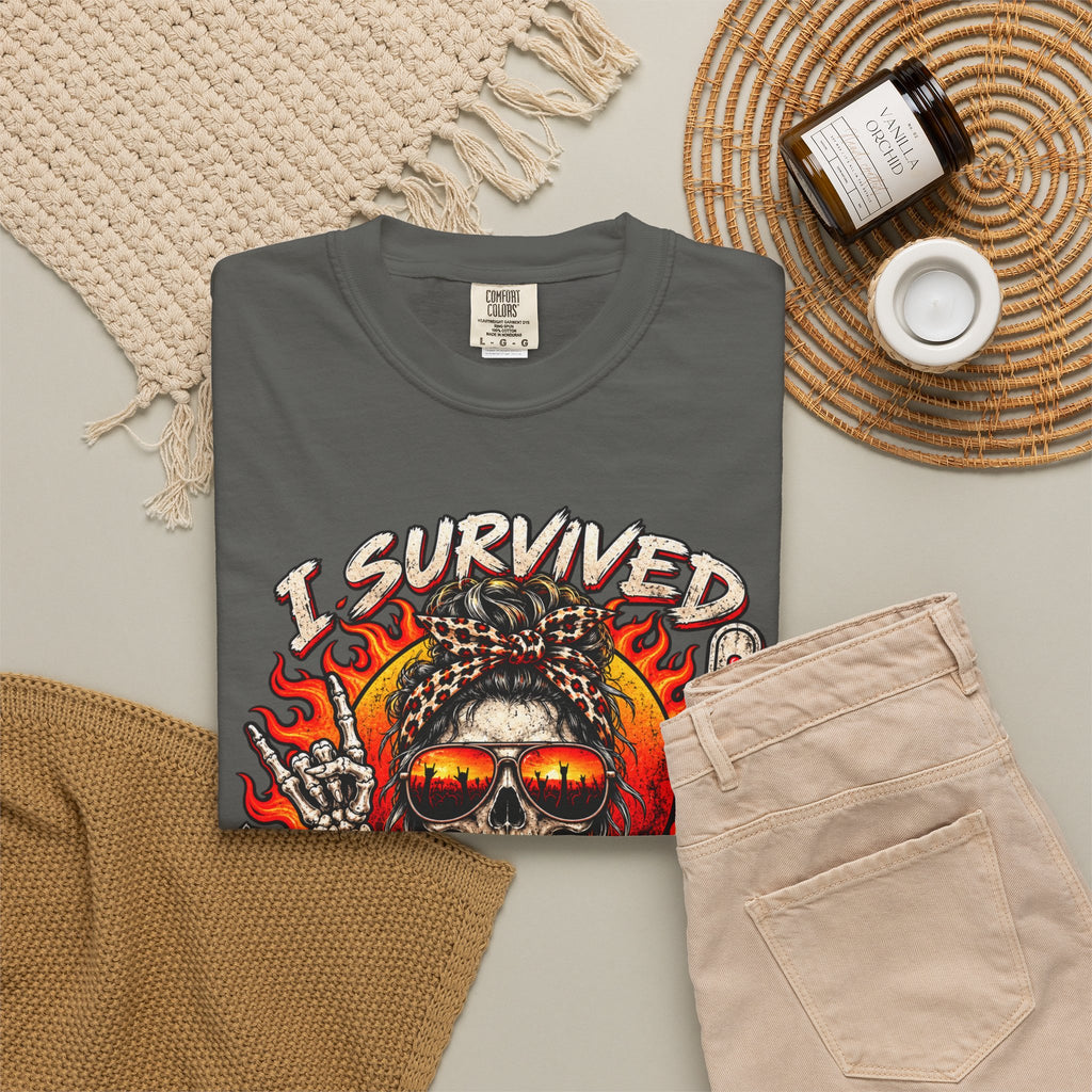 I Survived Scorchlahoma 2025 T-Shirt — Rock Festival Skull & Flames Souvenir