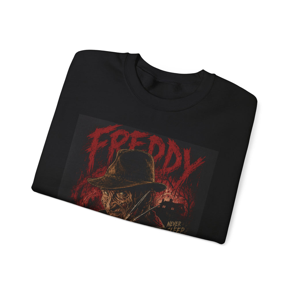 Freddy Krueger Horror Crewneck Sweatshirt - "Welcome To My Nightmare Bitch" Graphic