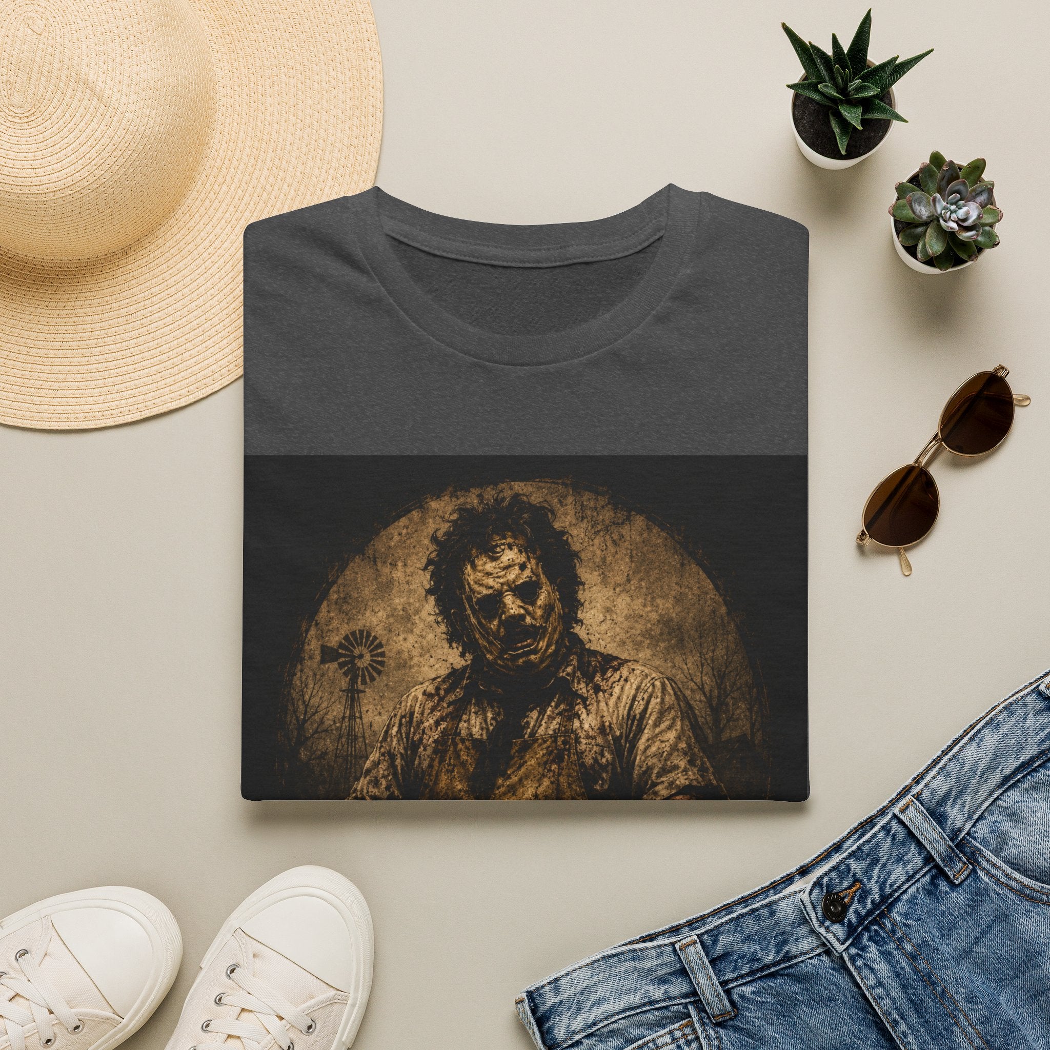 Leatherface Horror T-Shirt — Vintage Texas Chainsaw Graphic Tee