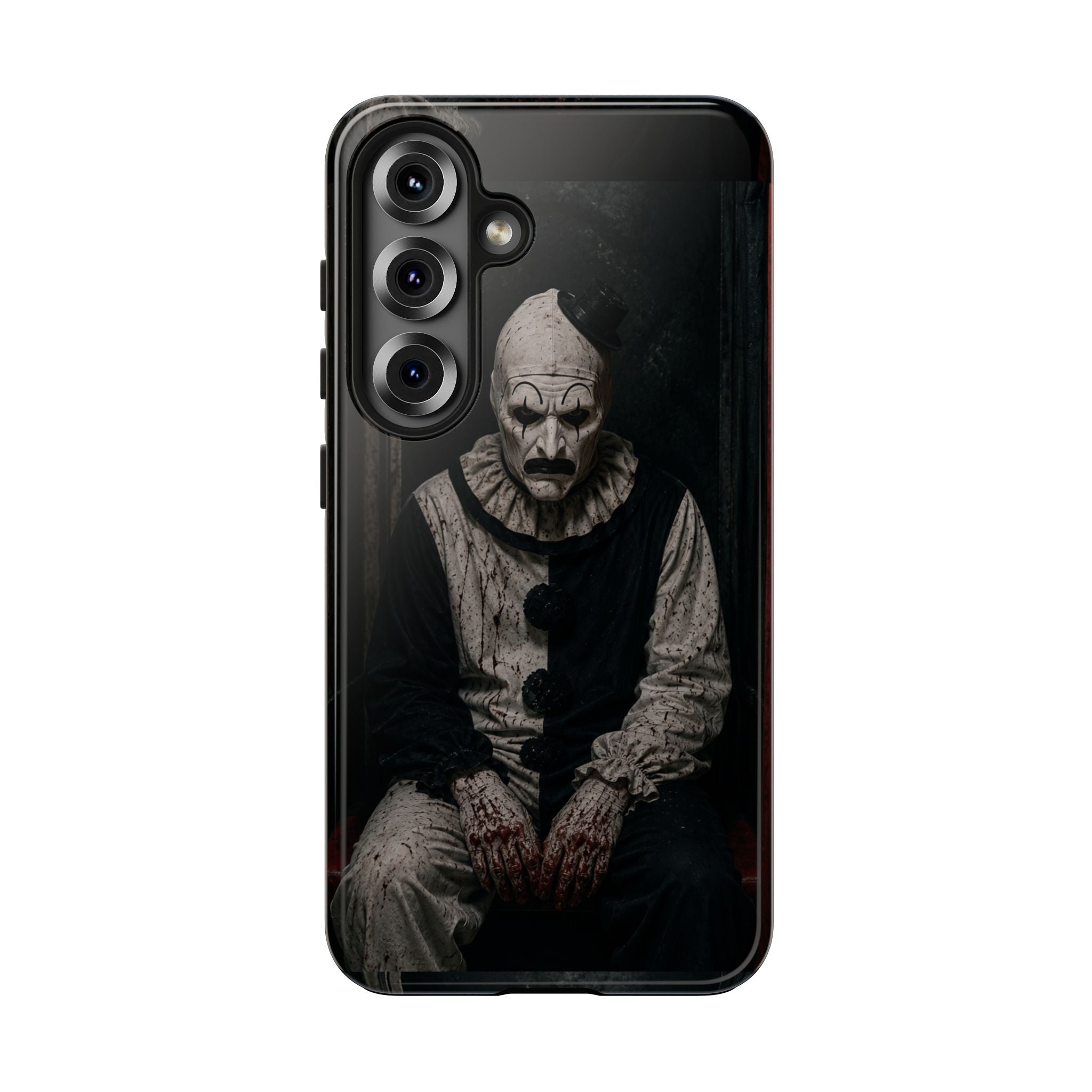 Horror Clown Tough Phone Case — Dark Creepy Circus Scary Protective Cover
