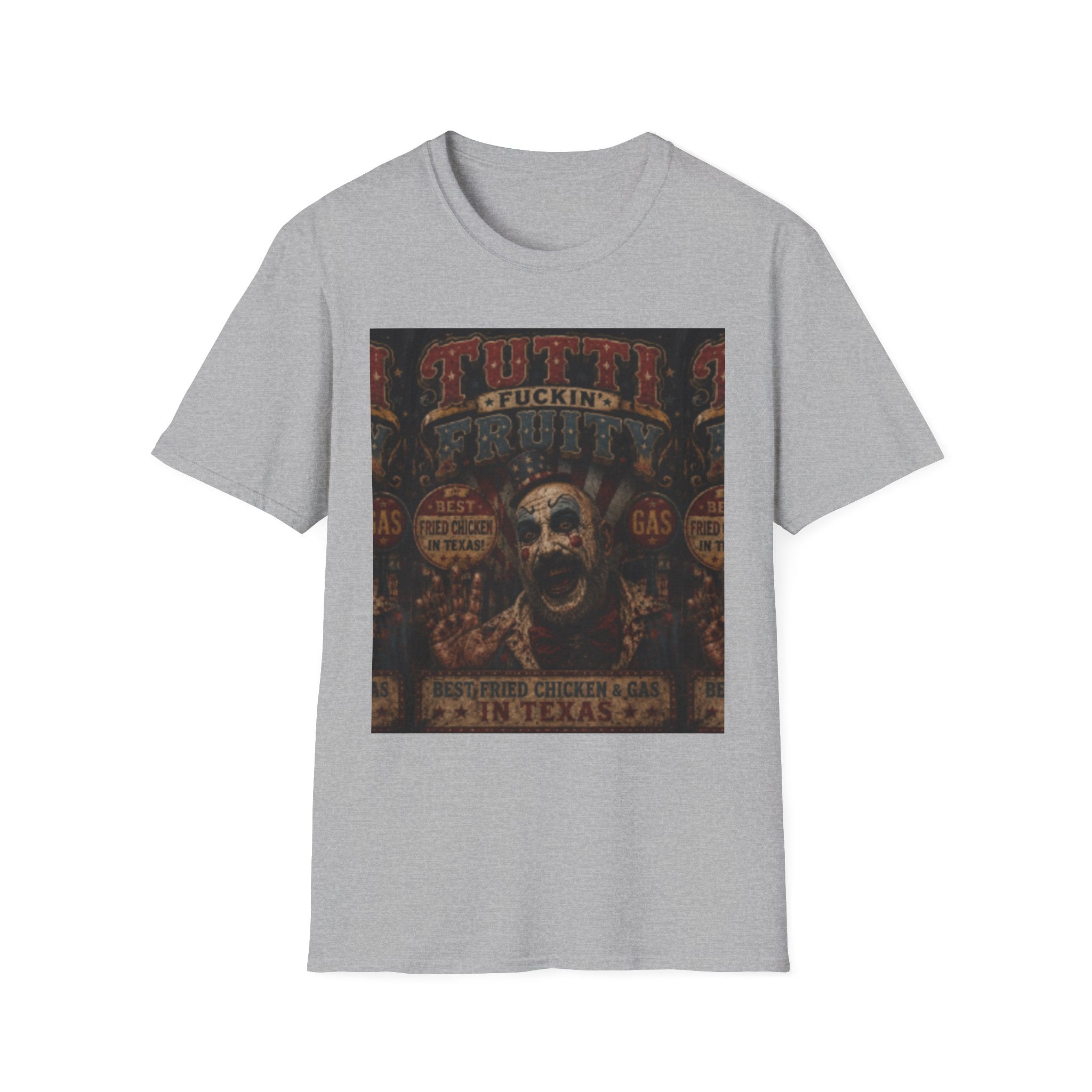 Skull Circus Tee — Retro Tattoo Horror Graphic T-Shirt