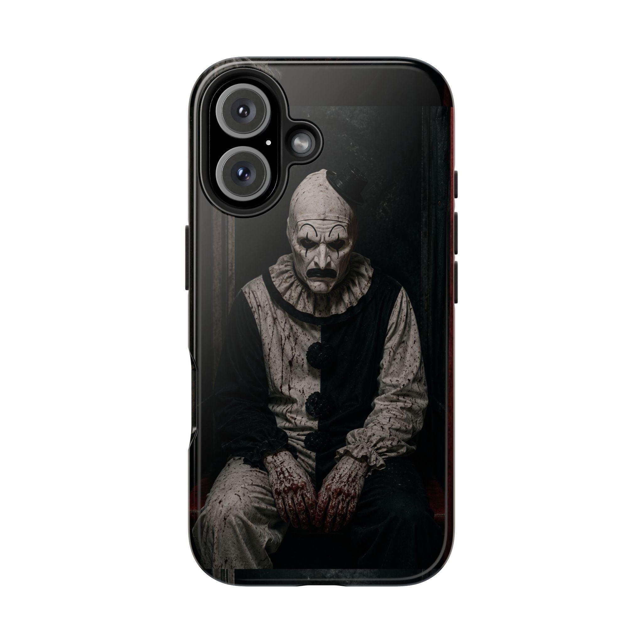 Horror Clown Tough Phone Case — Dark Creepy Circus Scary Protective Cover