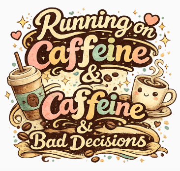 Running on Caffeine T-Shirt — Funny Coffee Lover Tee