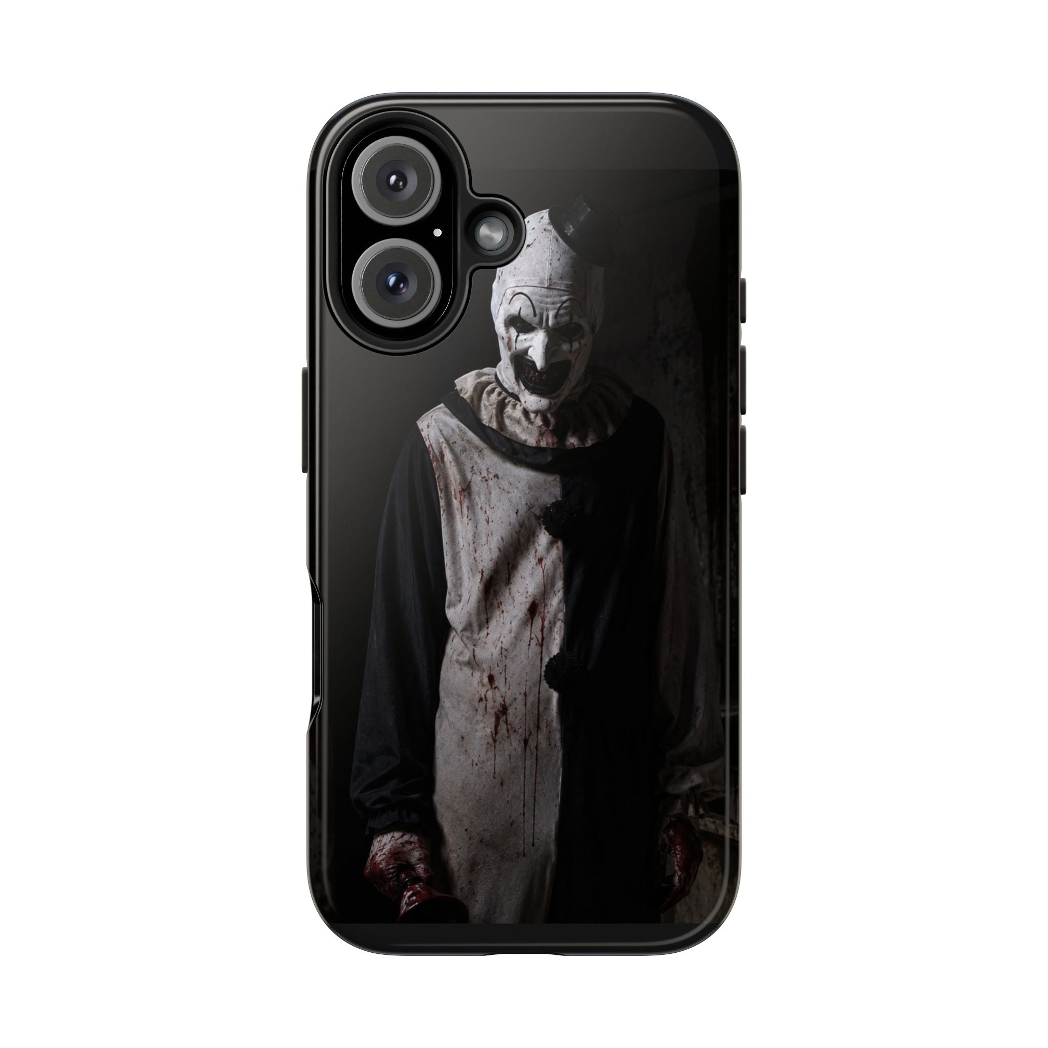 Horror Clown Tough Phone Case – Dark Scary Masked Killer Design for Halloween