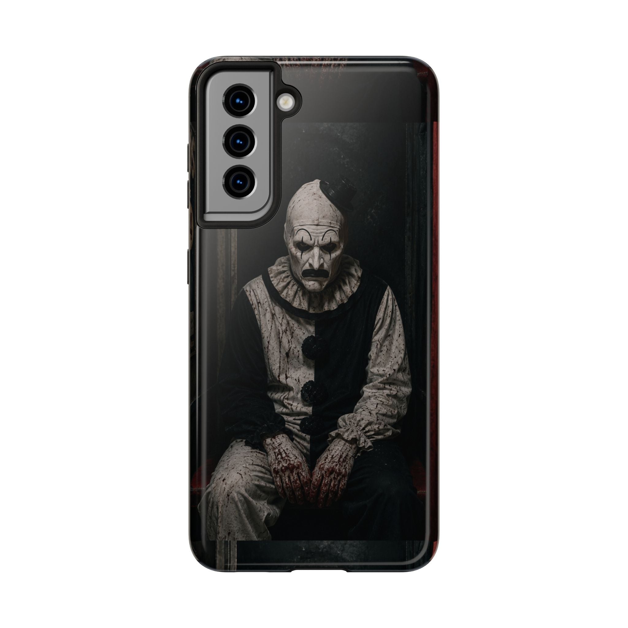 Horror Clown Tough Phone Case — Dark Creepy Circus Scary Protective Cover