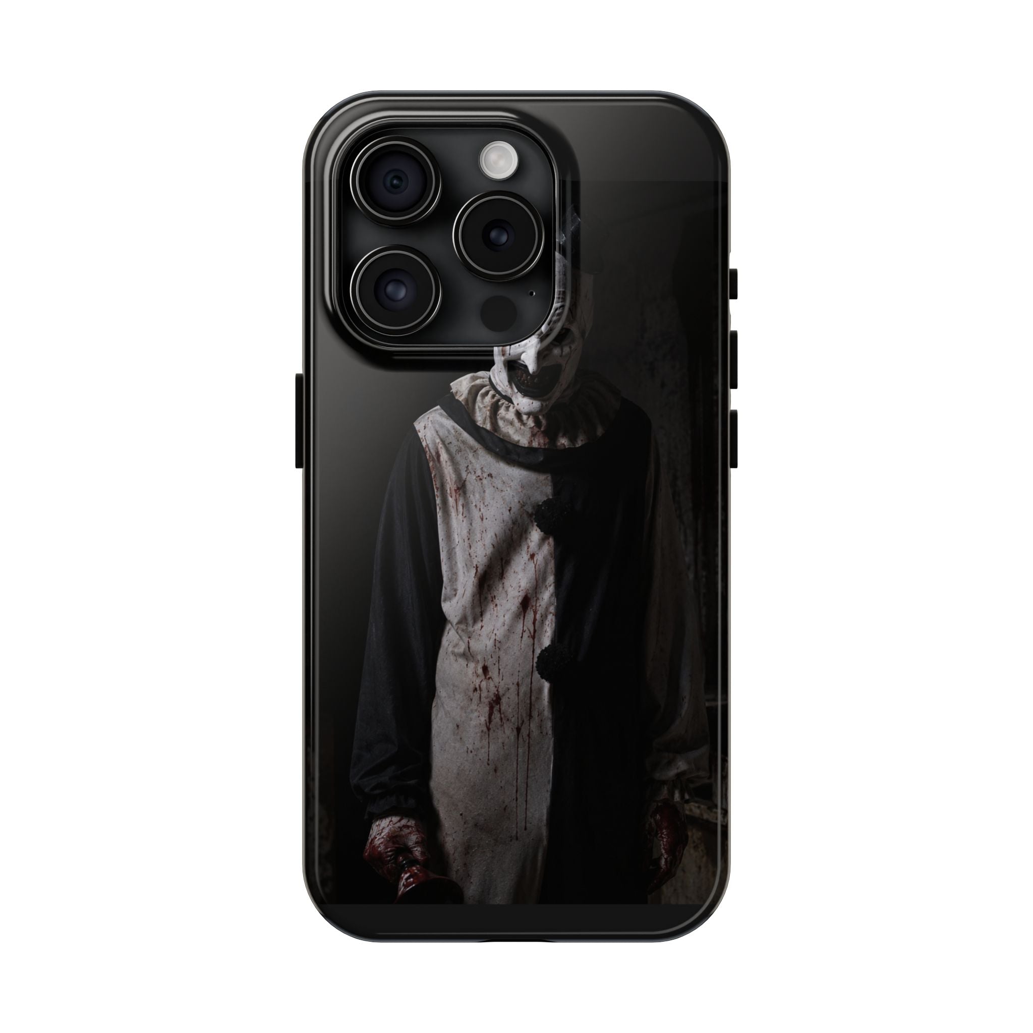 Horror Clown Tough Phone Case – Dark Scary Masked Killer Design for Halloween