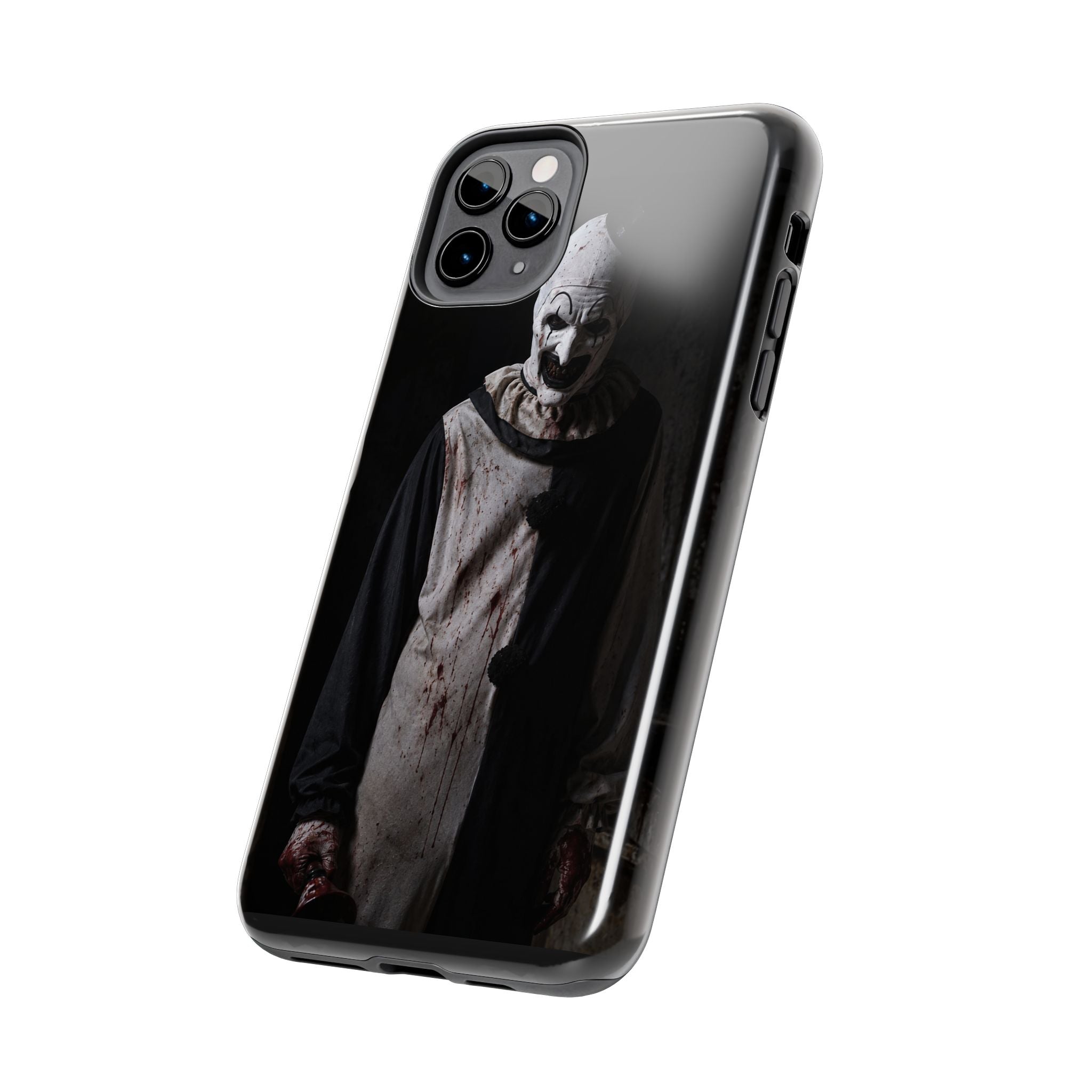 Horror Clown Tough Phone Case – Dark Scary Masked Killer Design for Halloween