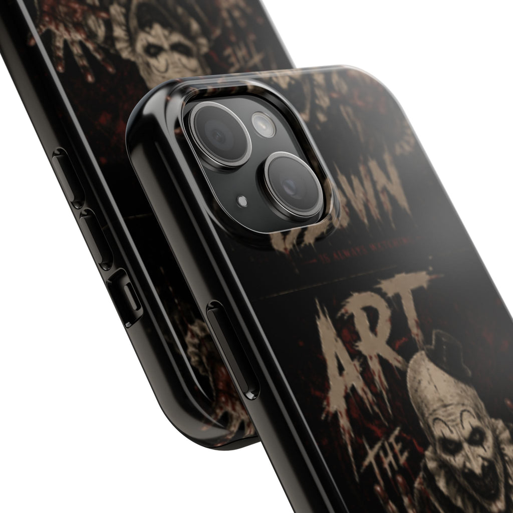 Horror Clown Tough Phone Case — 'Art the Clown' Scary Protective Cover