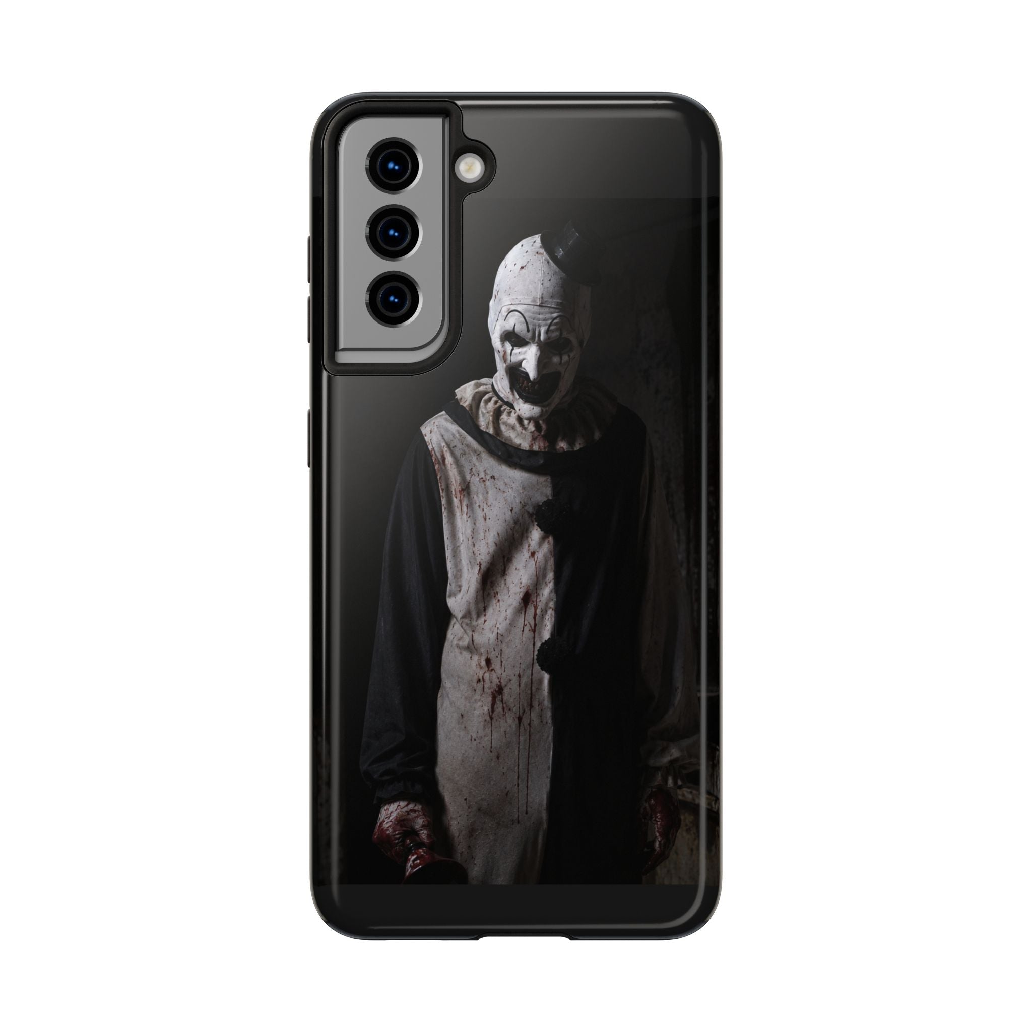 Horror Clown Tough Phone Case – Dark Scary Masked Killer Design for Halloween