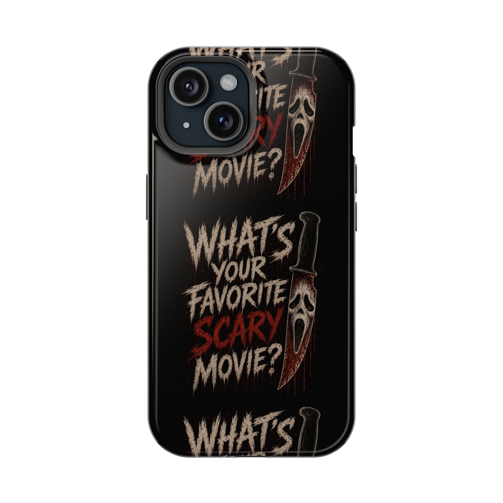Scream 'What's Your Favorite Scary Movie?' Magnetic Impact Phone Case