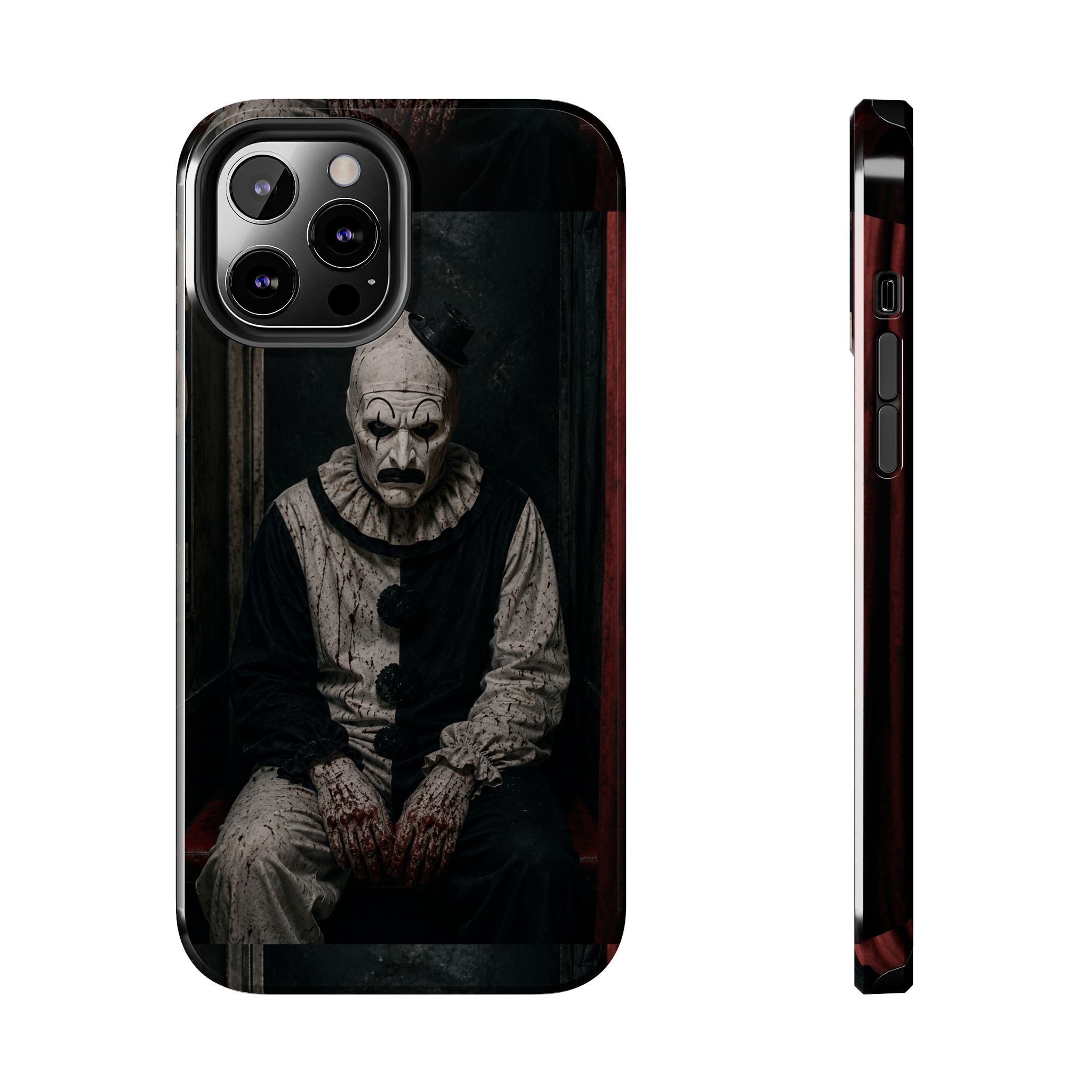 Horror Clown Tough Phone Case — Dark Creepy Circus Scary Protective Cover