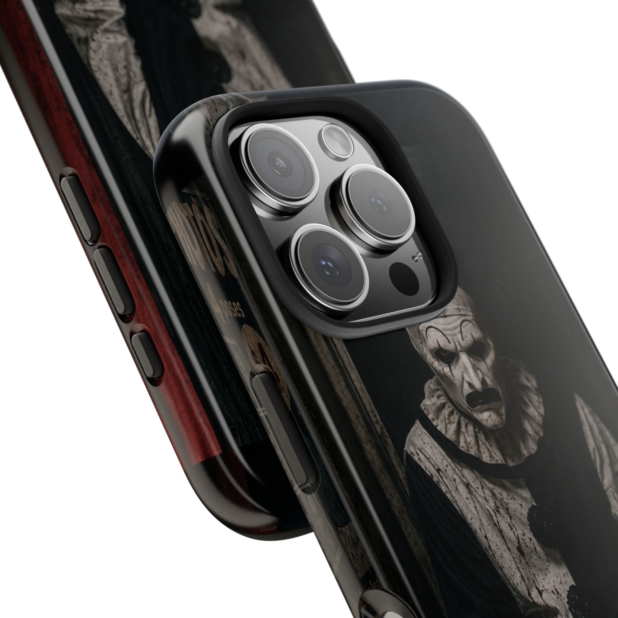 Horror Clown Tough Phone Case — Dark Creepy Circus Scary Protective Cover