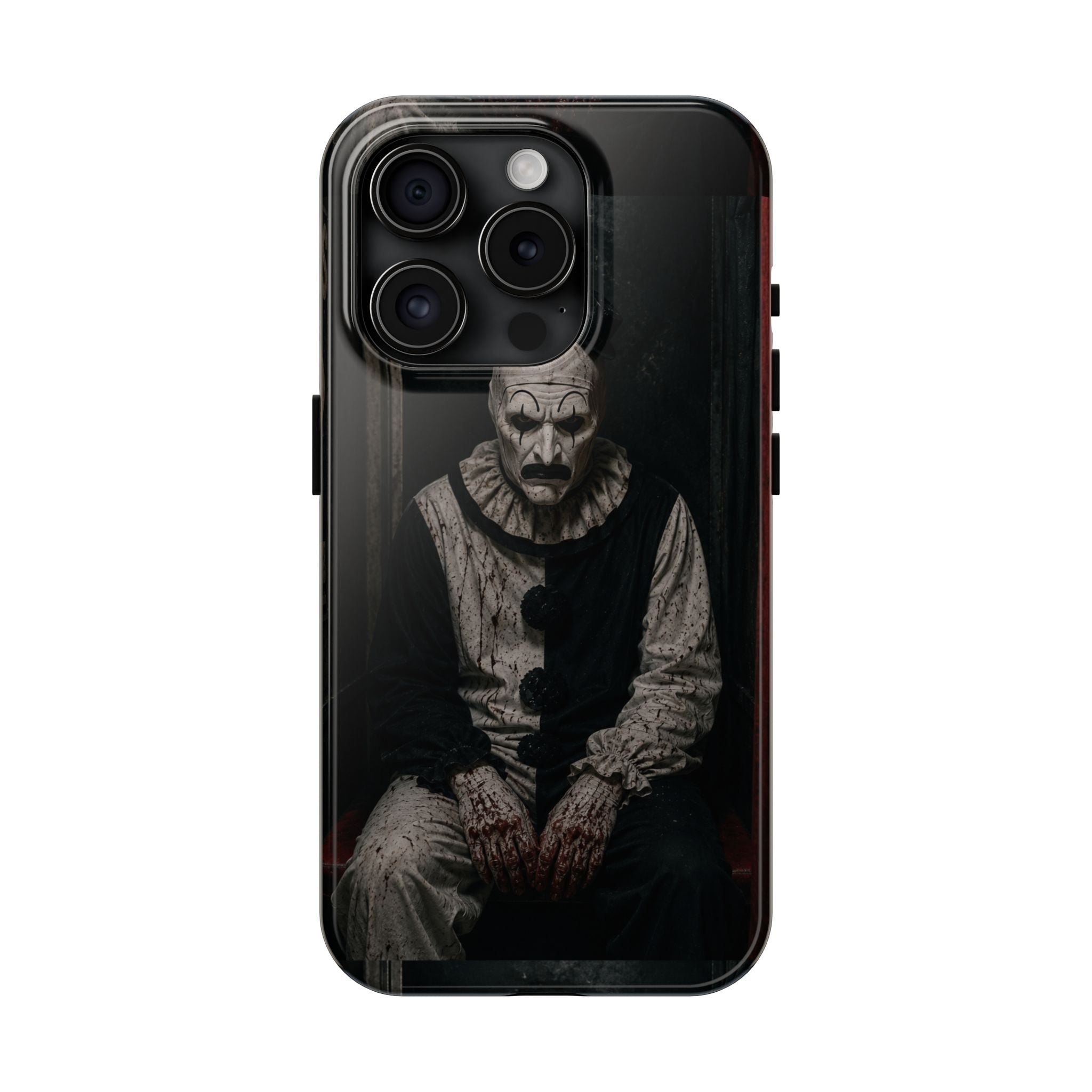 Horror Clown Tough Phone Case — Dark Creepy Circus Scary Protective Cover