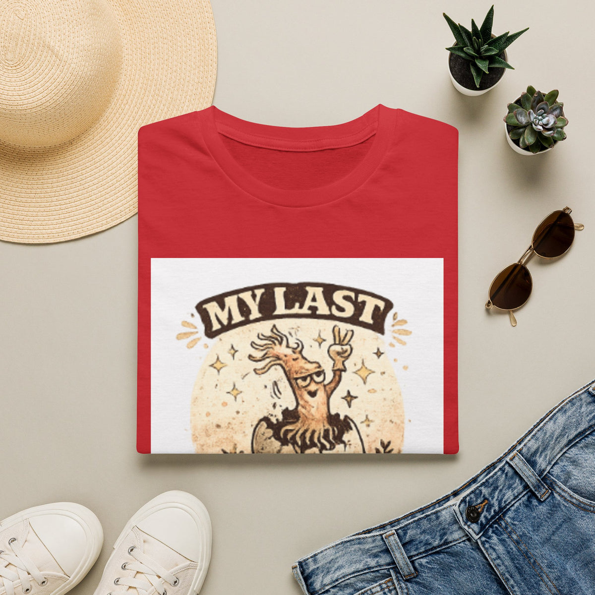 T-Shirt — "My Last Brain Has Left the Chat" Funny Skeleton Tree Graphic Tee