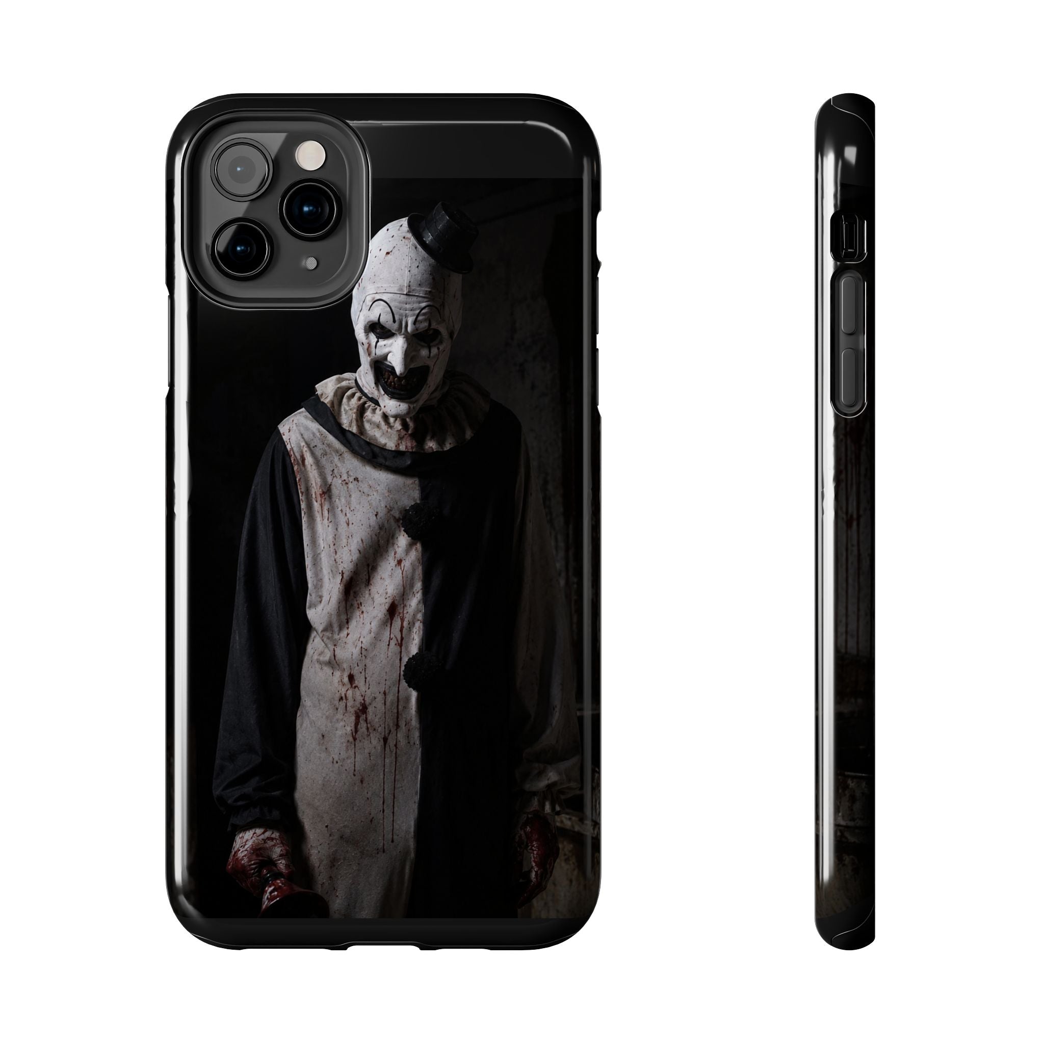 Horror Clown Tough Phone Case – Dark Scary Masked Killer Design for Halloween