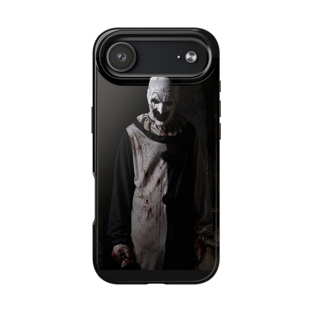 Horror Clown Tough Phone Case – Dark Scary Masked Killer Design for Halloween