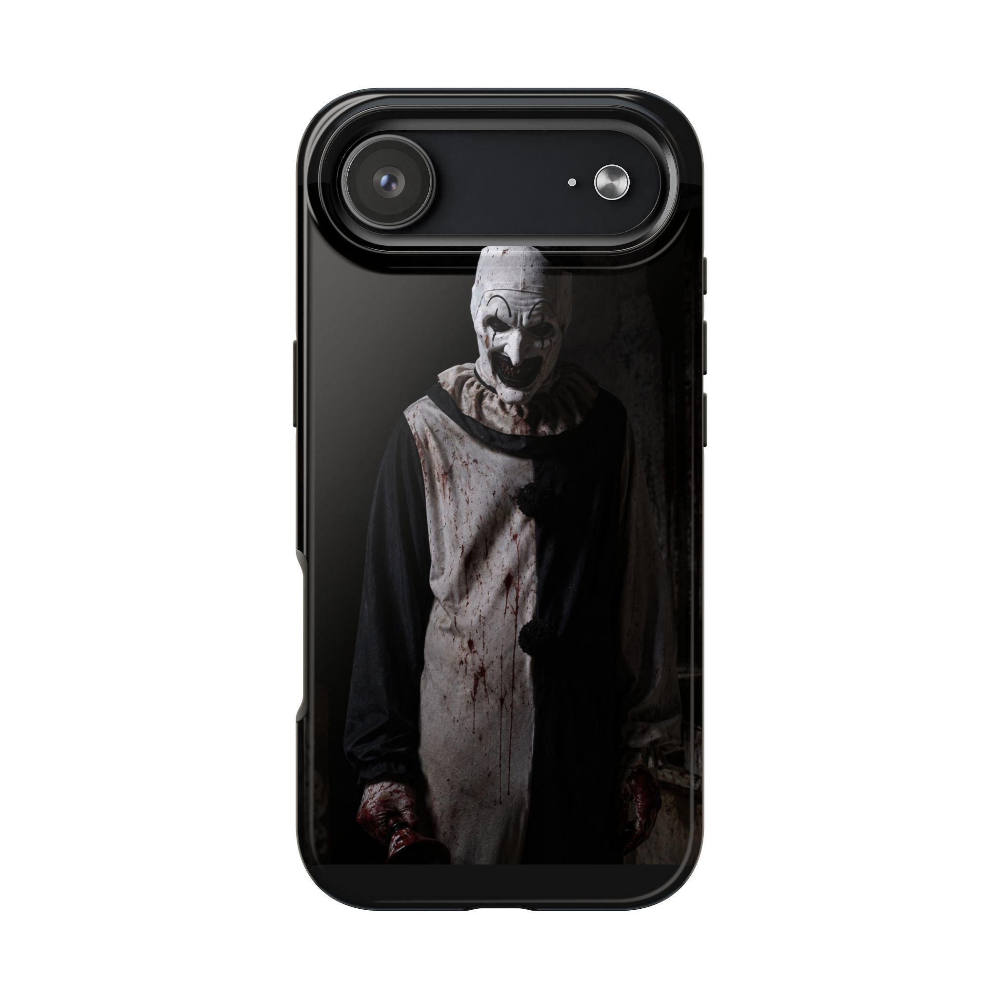 Horror Clown Tough Phone Case – Dark Scary Masked Killer Design for Halloween