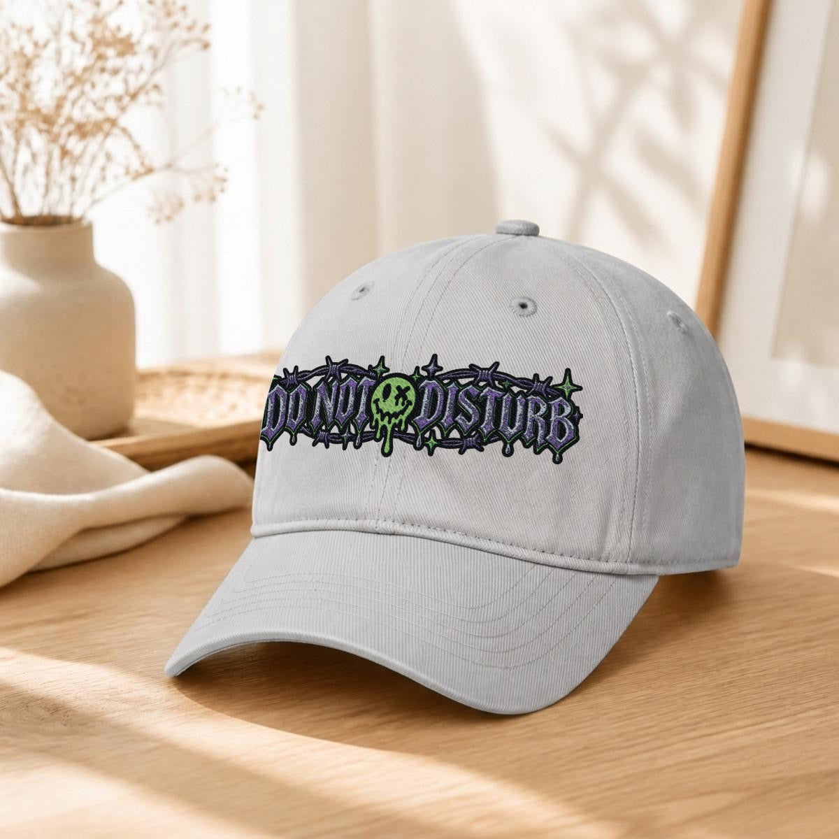 Embroidery Soft-Crown Flat Cap