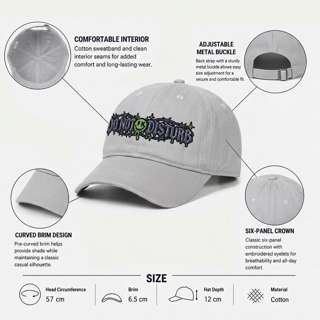 Embroidery Soft-Crown Flat Cap