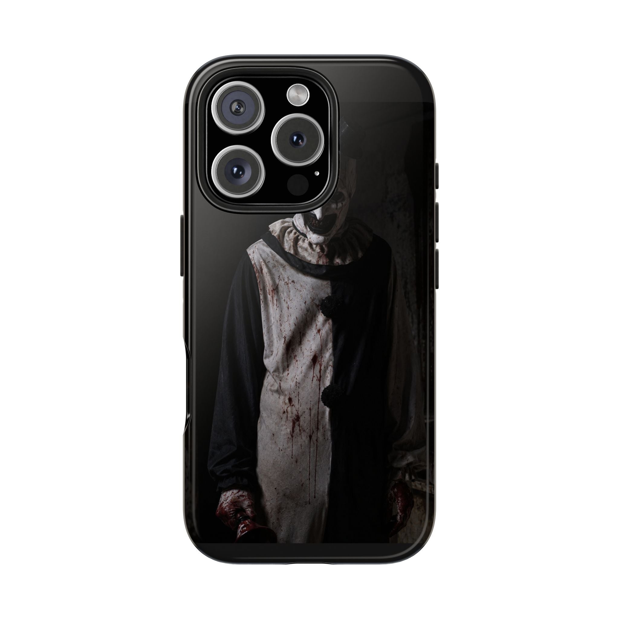 Horror Clown Tough Phone Case – Dark Scary Masked Killer Design for Halloween