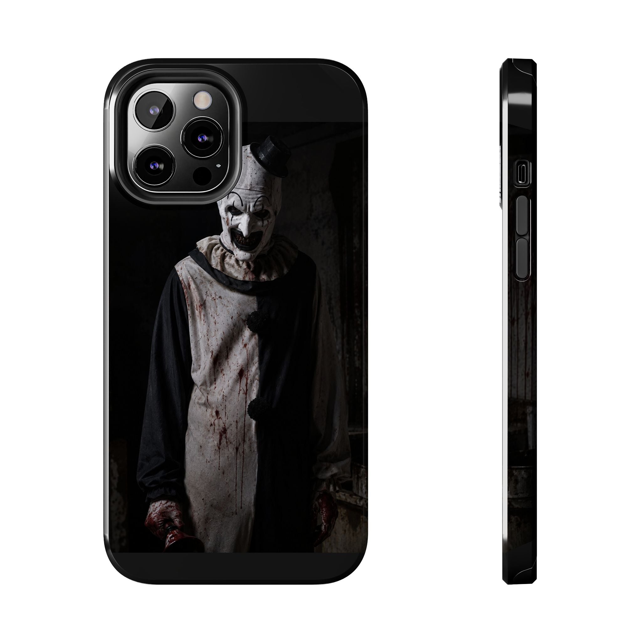 Horror Clown Tough Phone Case – Dark Scary Masked Killer Design for Halloween