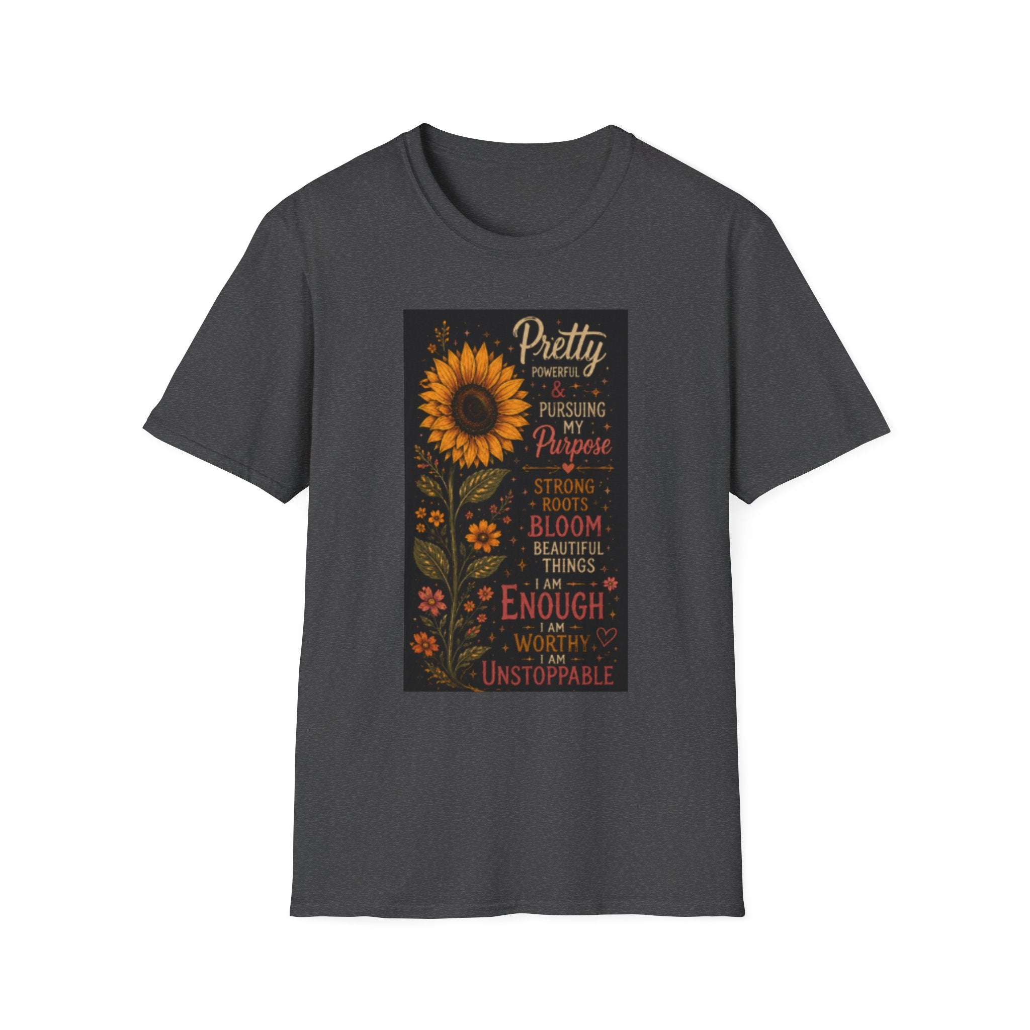 Sunflower 'Pretty, Powerful & Pursuing My Purpose' T-Shirt
