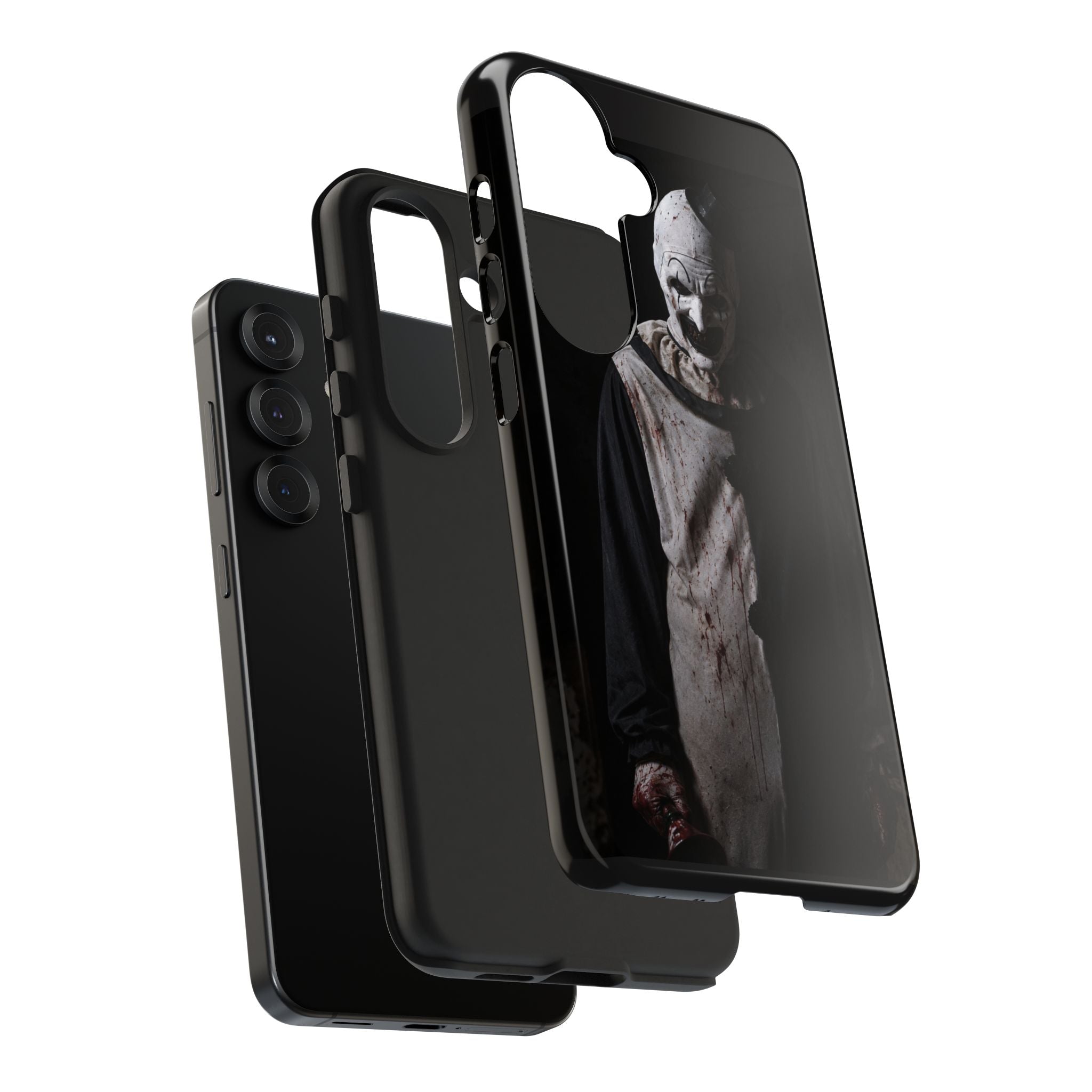 Horror Clown Tough Phone Case – Dark Scary Masked Killer Design for Halloween