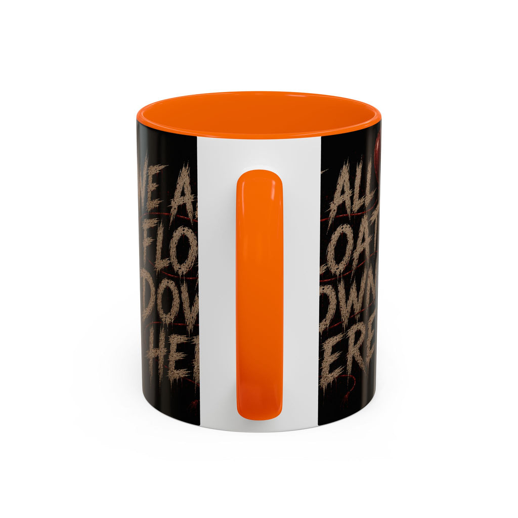 We All Float Down Here Coffee Mug — Horror Balloon Accent Mug (11/15oz)