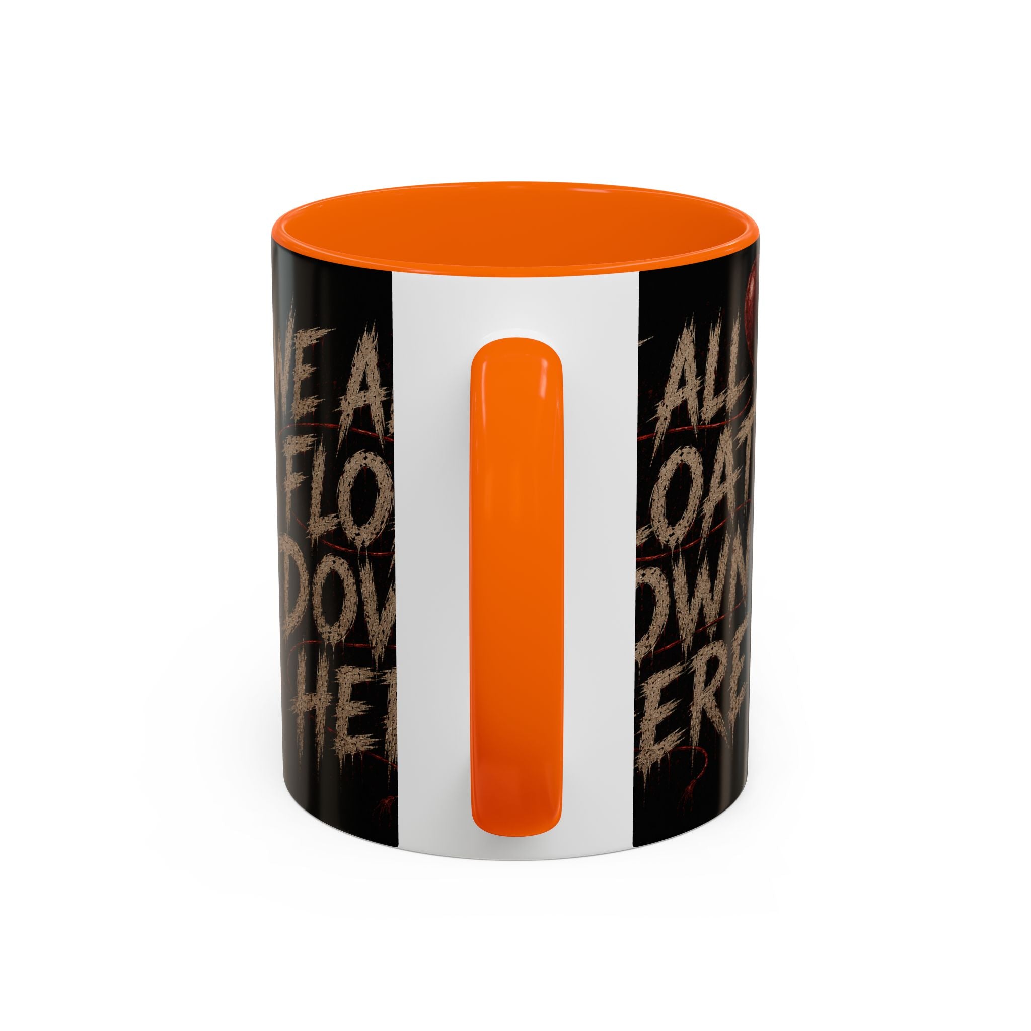 We All Float Down Here Coffee Mug — Horror Balloon Accent Mug (11/15oz)