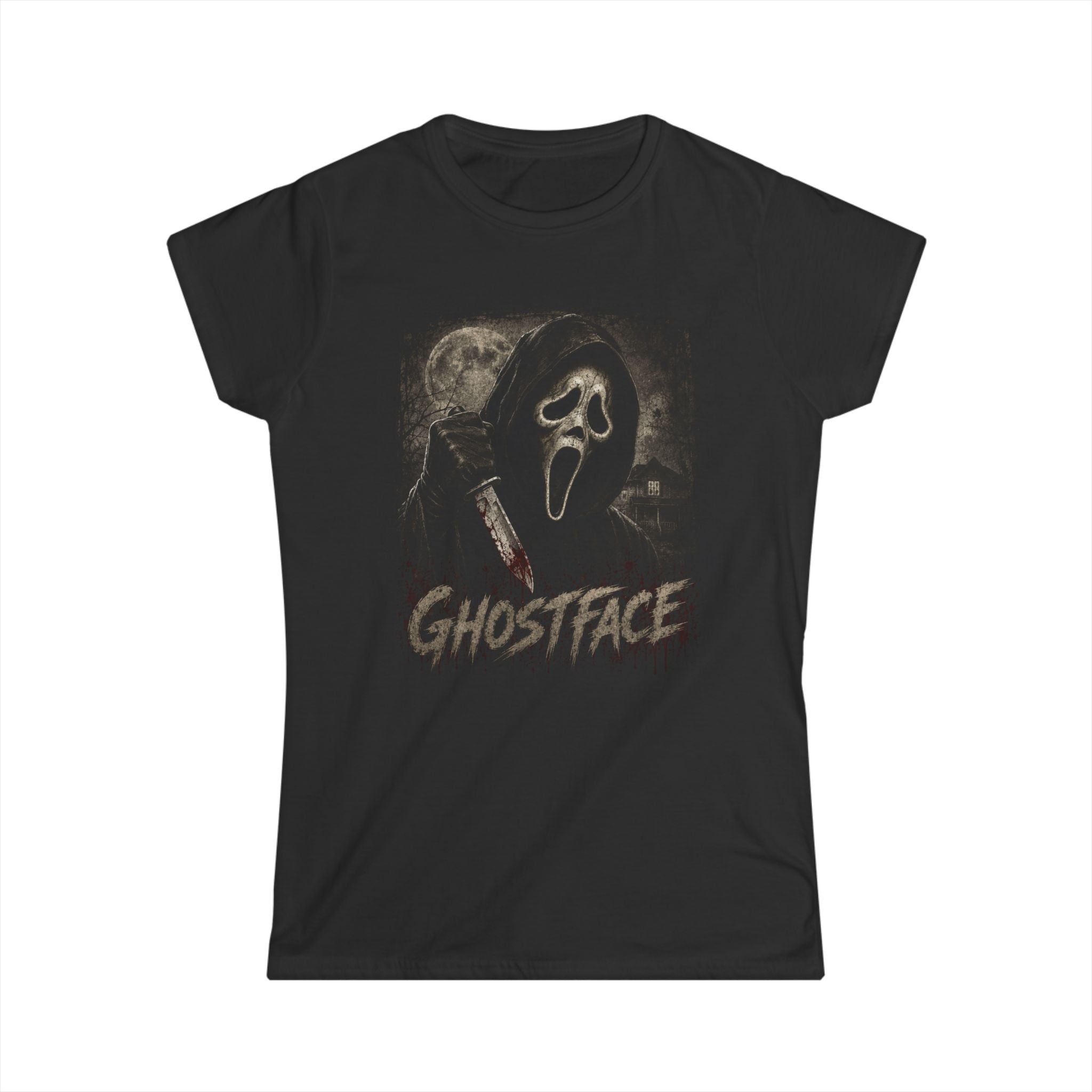 Ghostface Horror Tee — "What's Your Favorite Scary Movie?" Women's Shirt