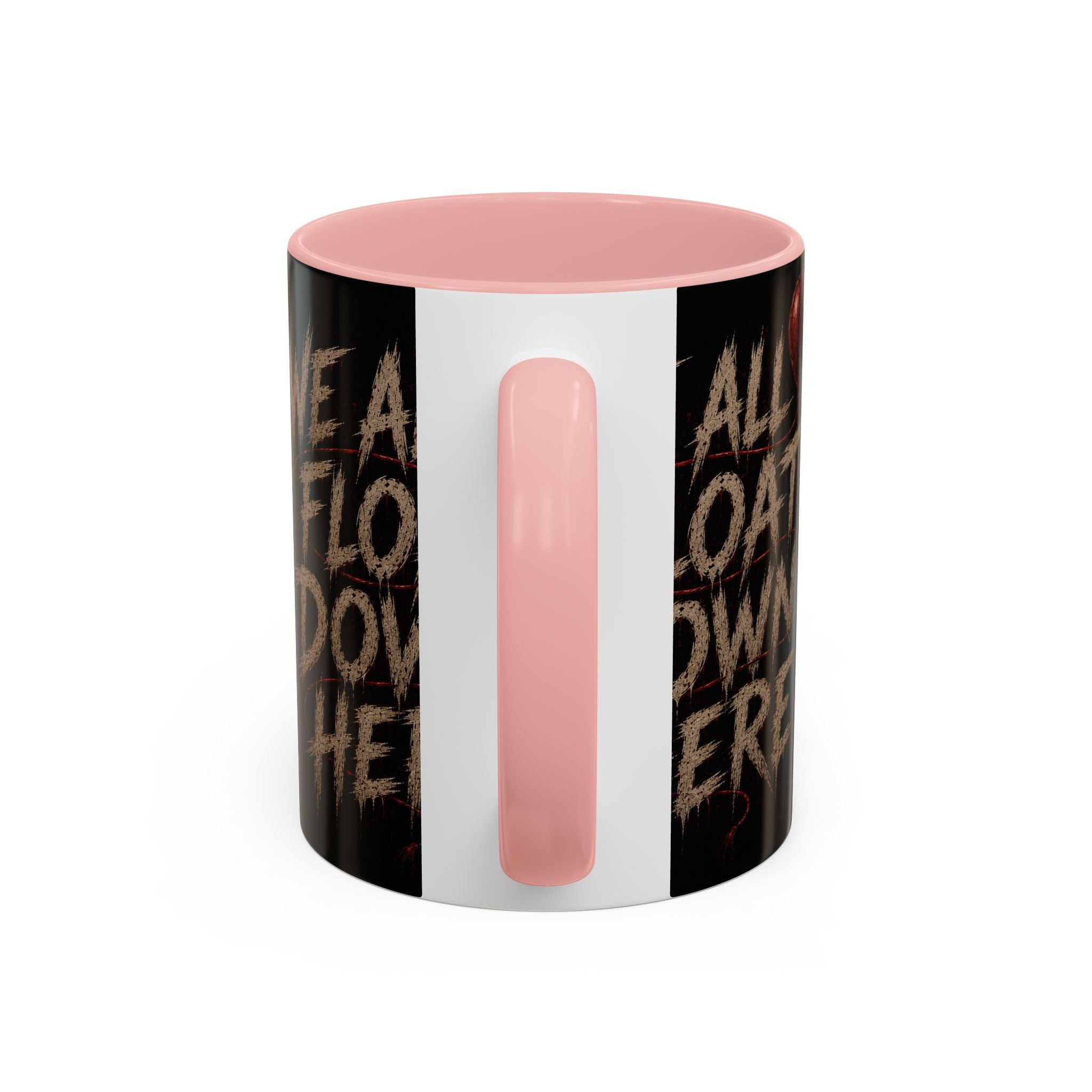 We All Float Down Here Coffee Mug — Horror Balloon Accent Mug (11/15oz)