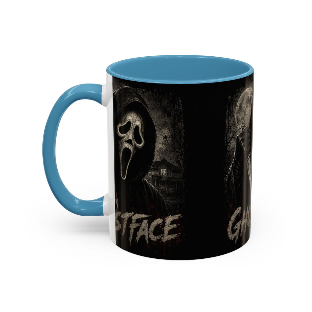 Ghostface Horror Coffee Mug – Halloween Killer Mask Design (11/15 oz)