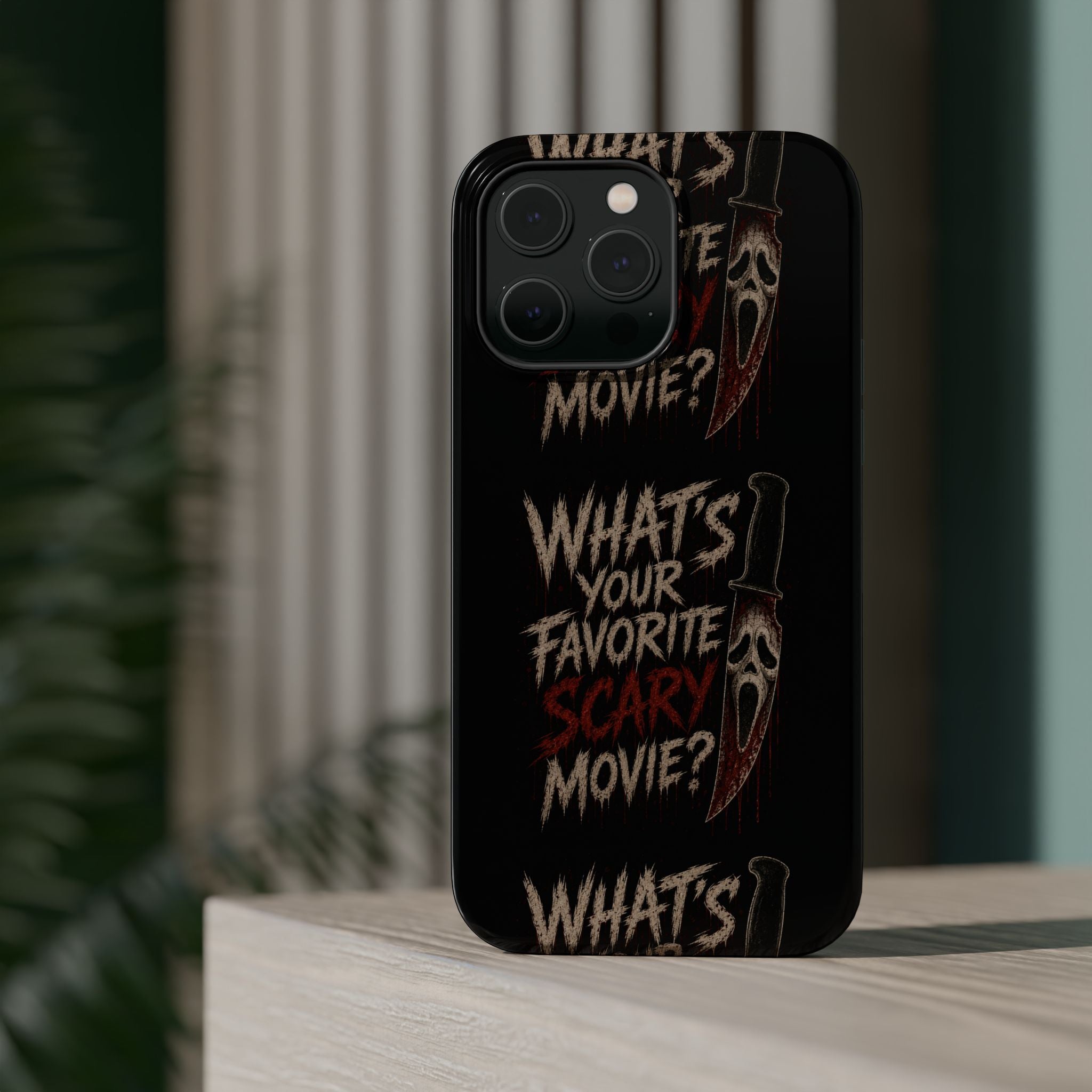 Scream 'What's Your Favorite Scary Movie?' Magnetic Impact Phone Case