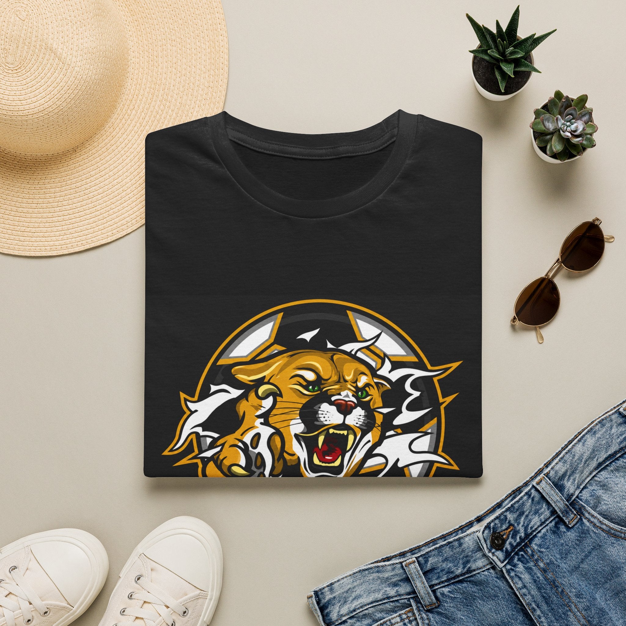 Canadian Cougars T-Shirt — Vintage Mascot Tee for Fans & Alumni