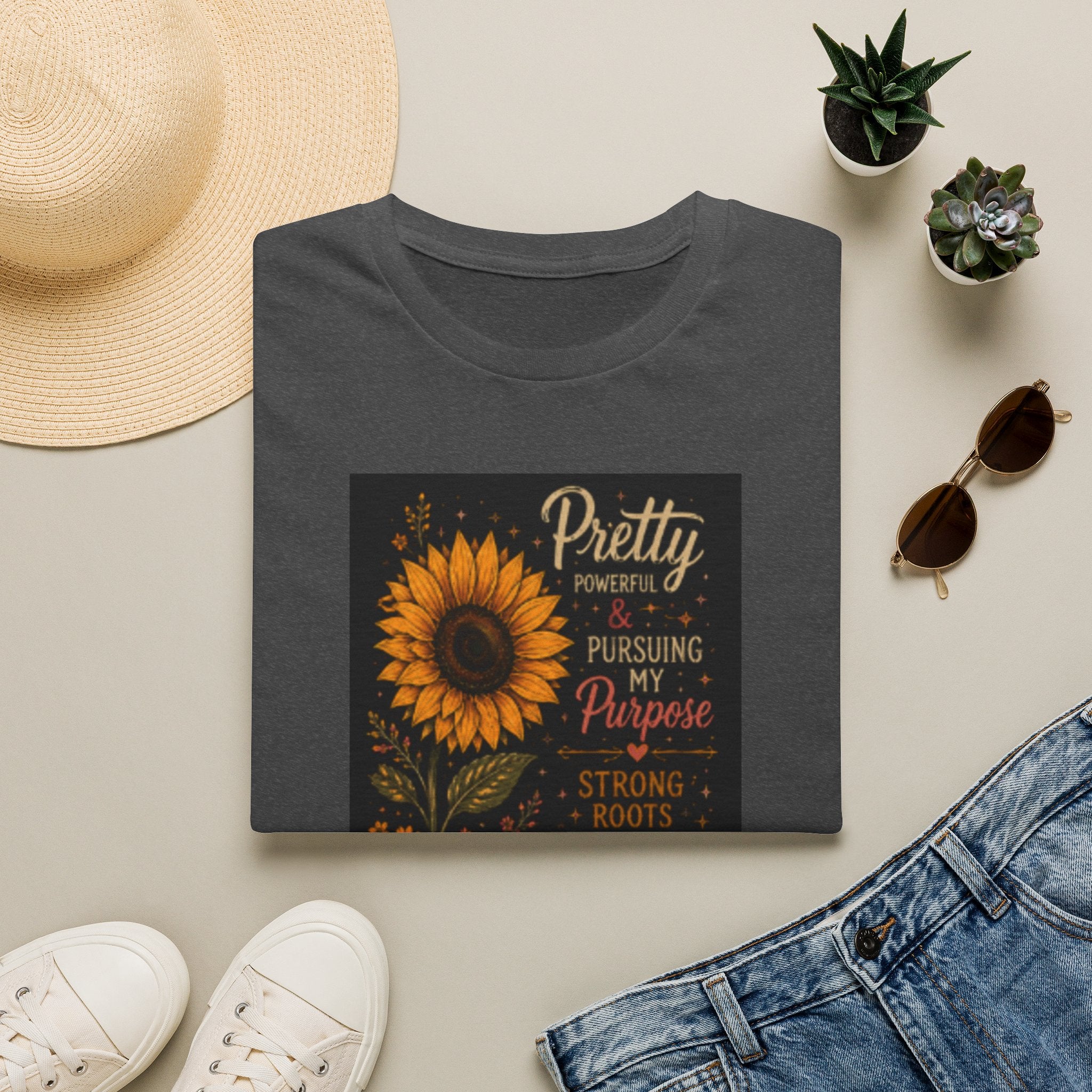 Sunflower 'Pretty, Powerful & Pursuing My Purpose' T-Shirt