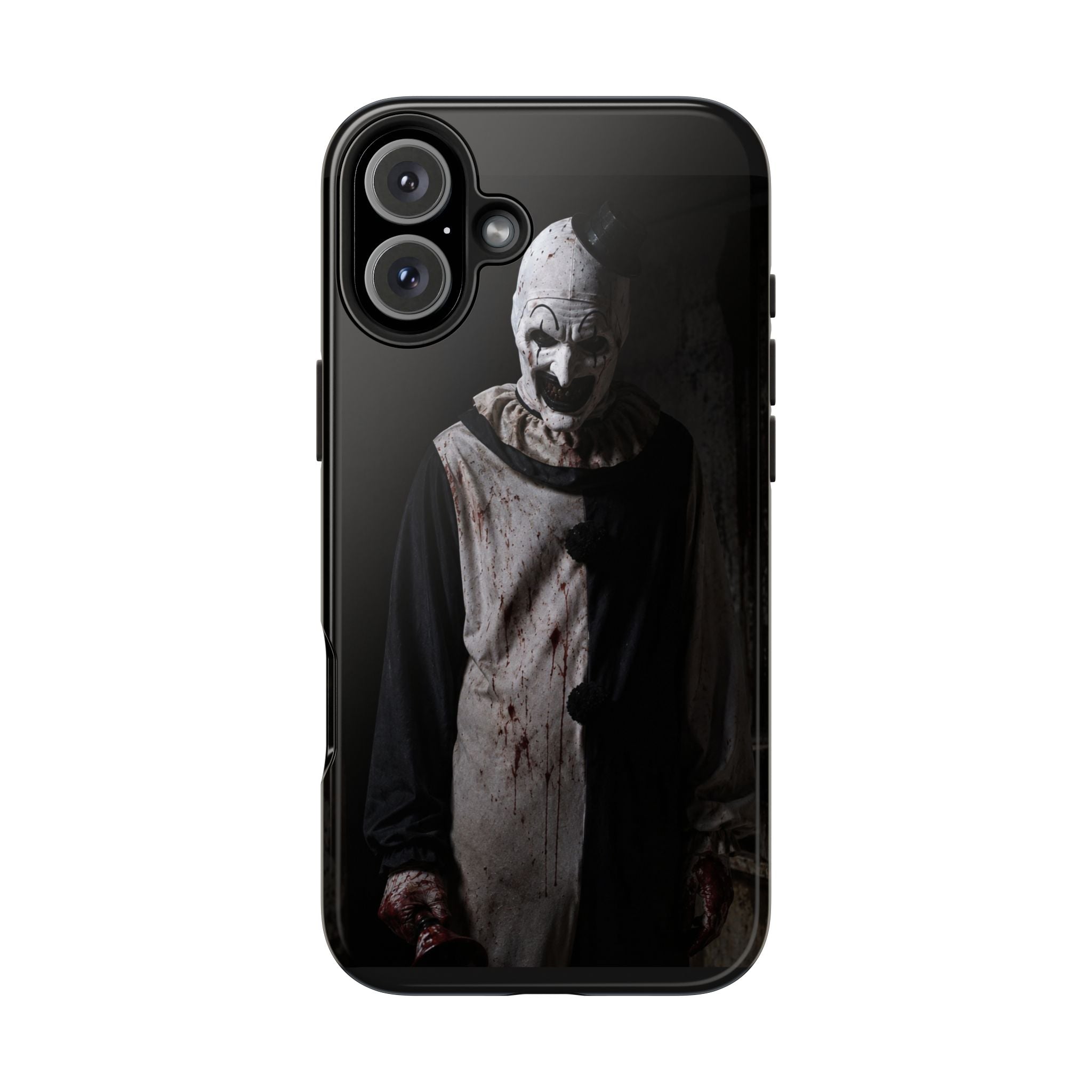Horror Clown Tough Phone Case – Dark Scary Masked Killer Design for Halloween