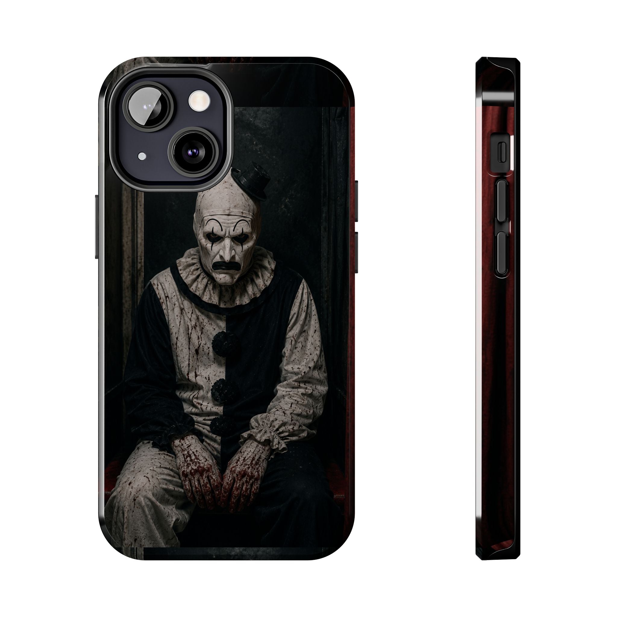 Horror Clown Tough Phone Case — Dark Creepy Circus Scary Protective Cover